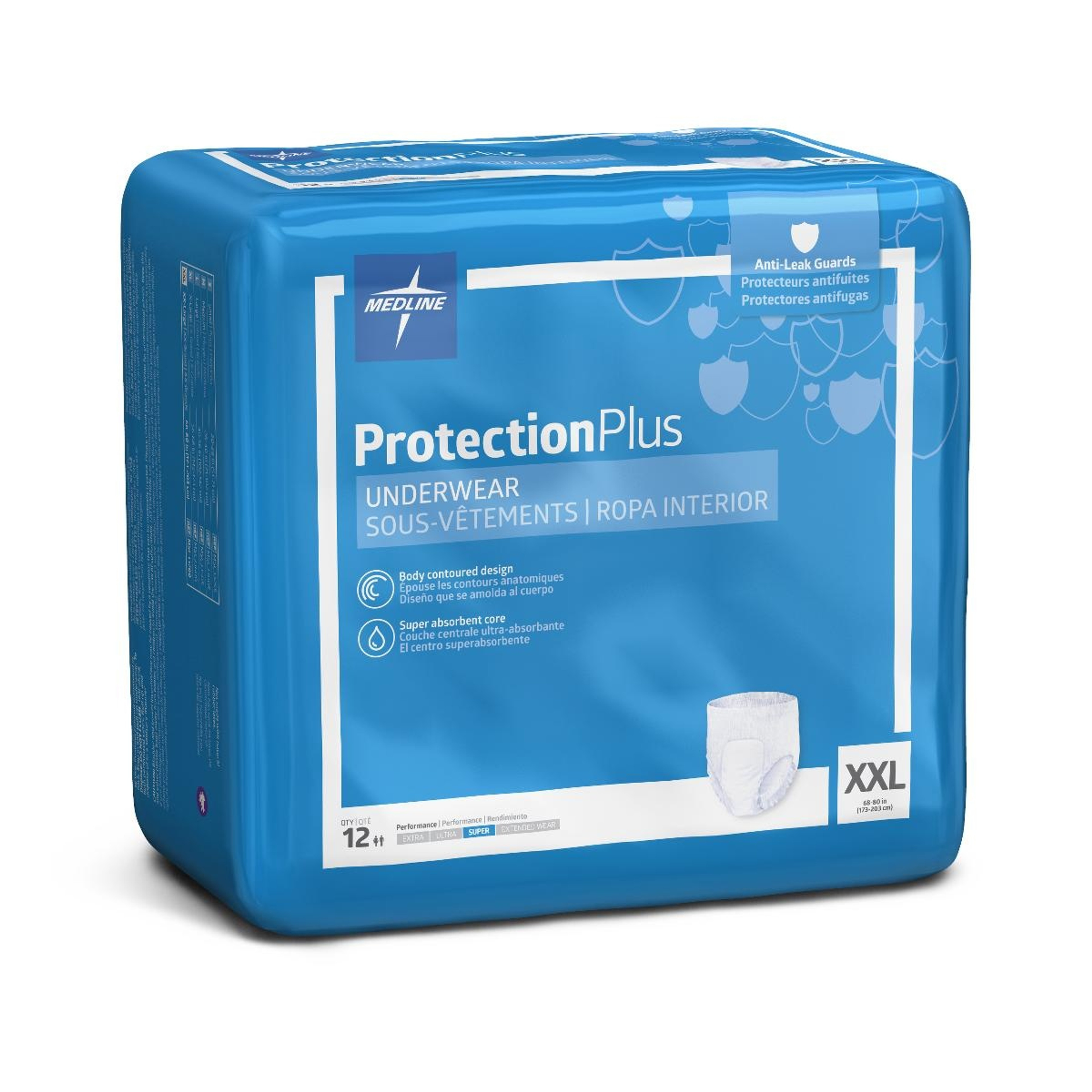 Medline Protection Plus Underwear, Super Absorbency