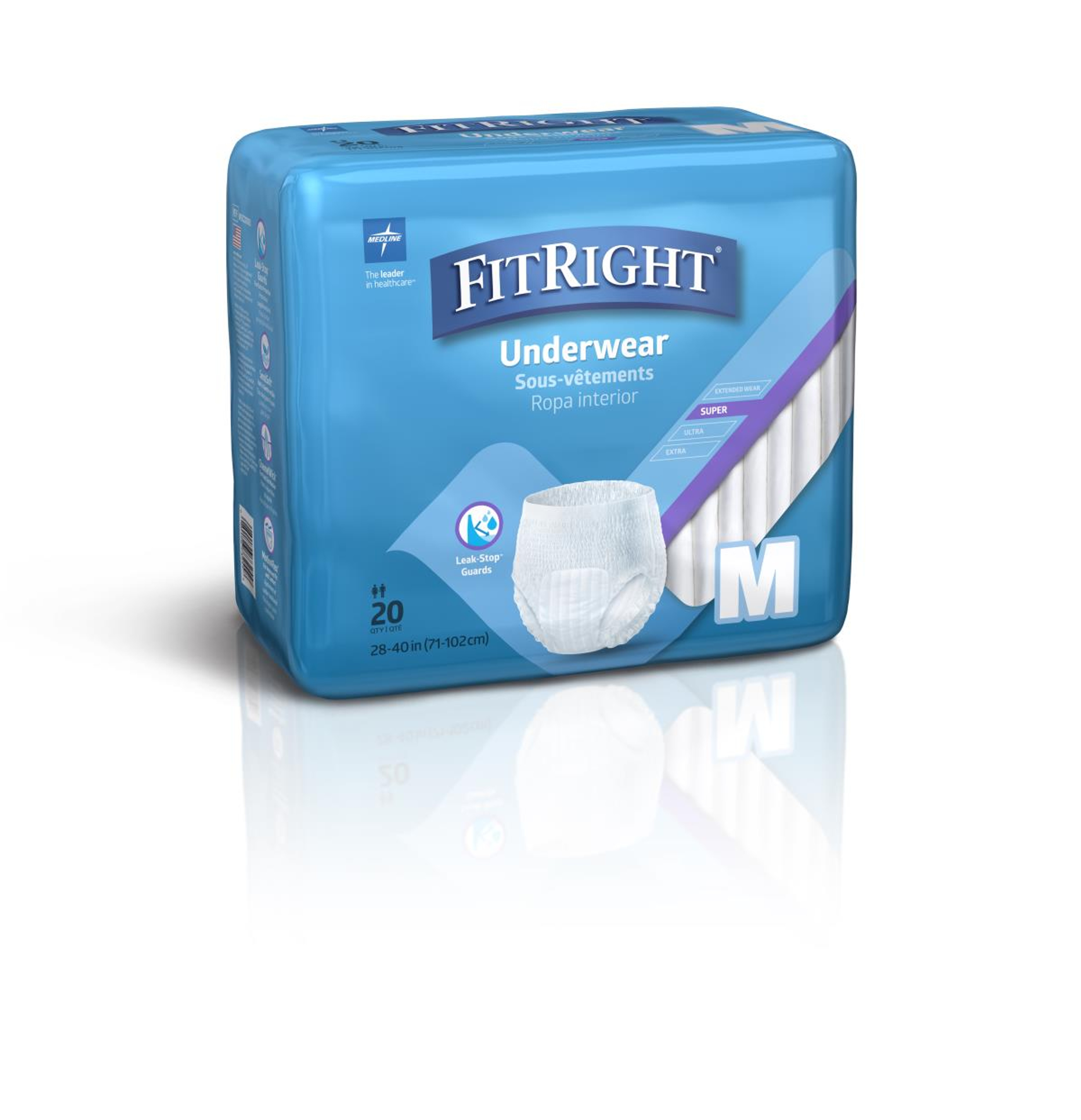 FitRight Adult Incontinence Pull-Up Underwear, Super Absorbency