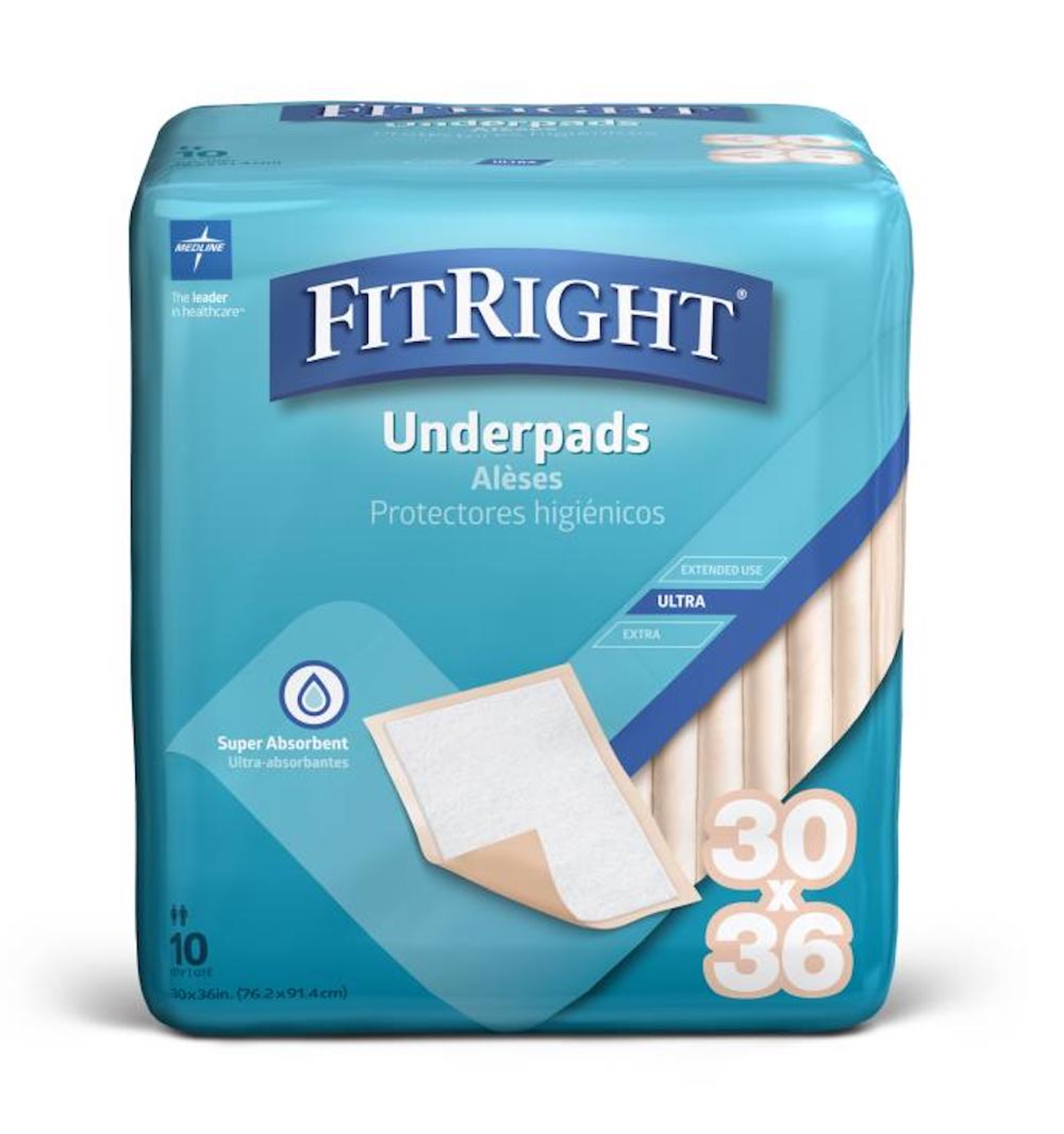 FitRight Ultra Underpads, Heavy Absorbency