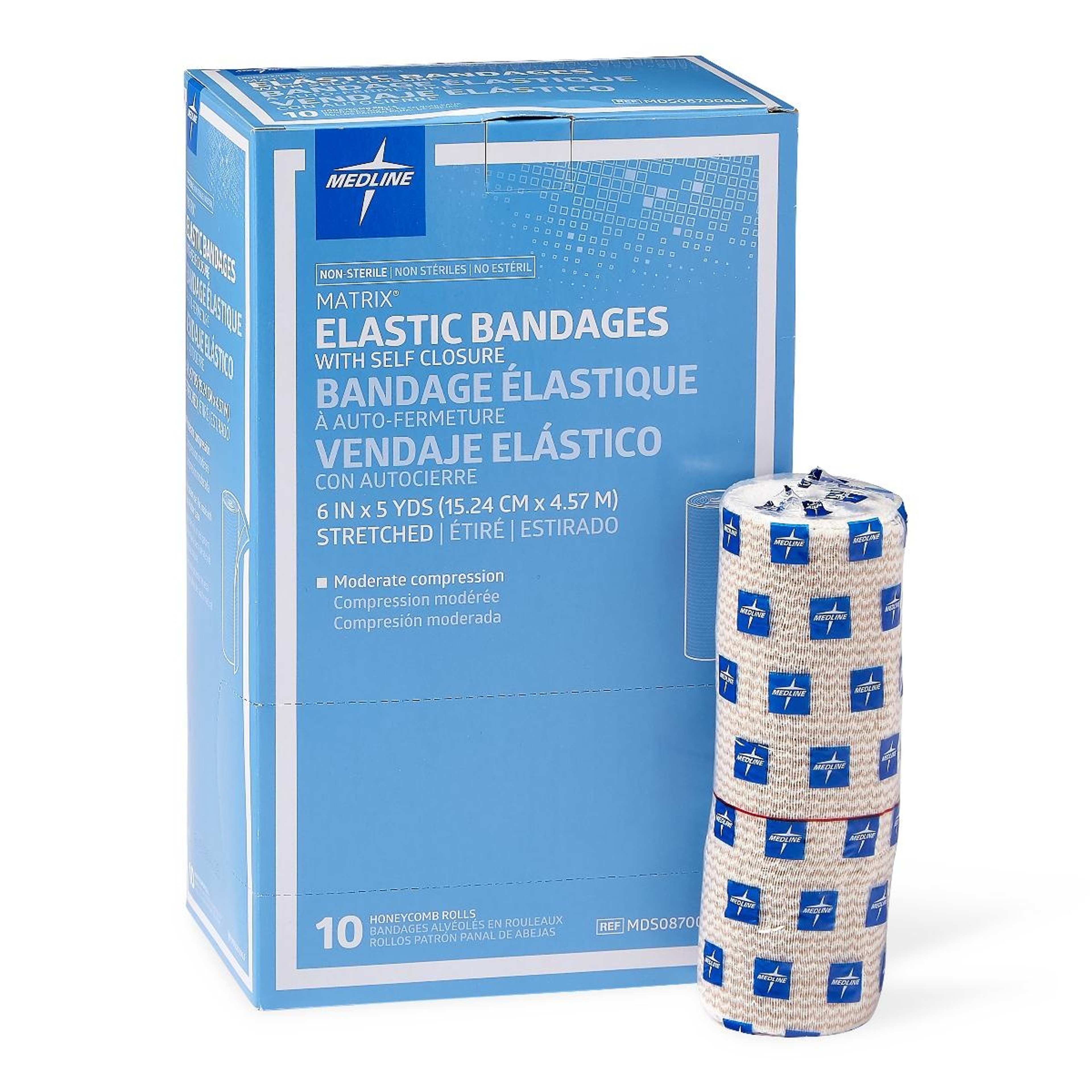 Medline Matrix Elastic Bandage with Self-Closure