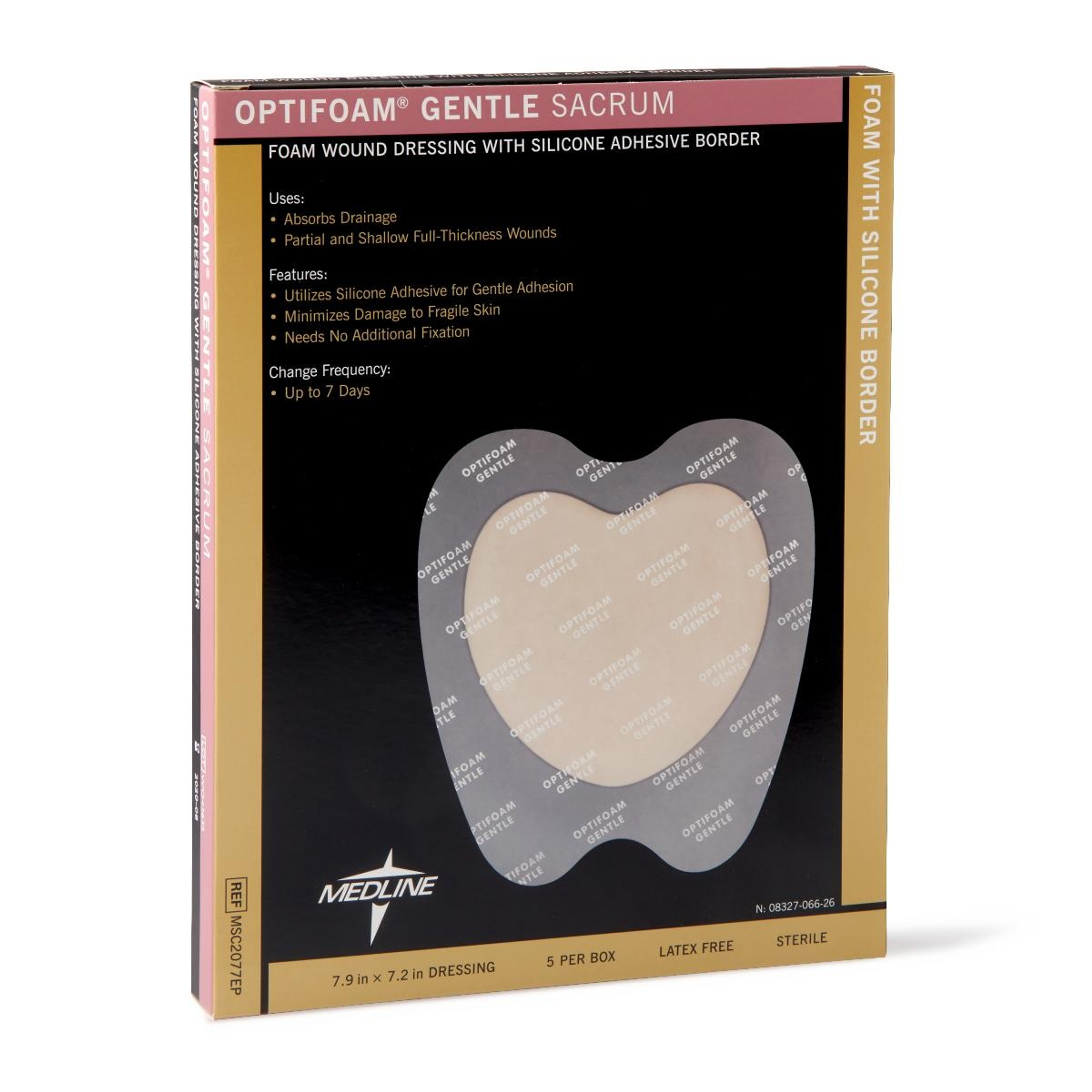 Optifoam Gentle Foam Wound Dressing with Silicone Adhesive Border