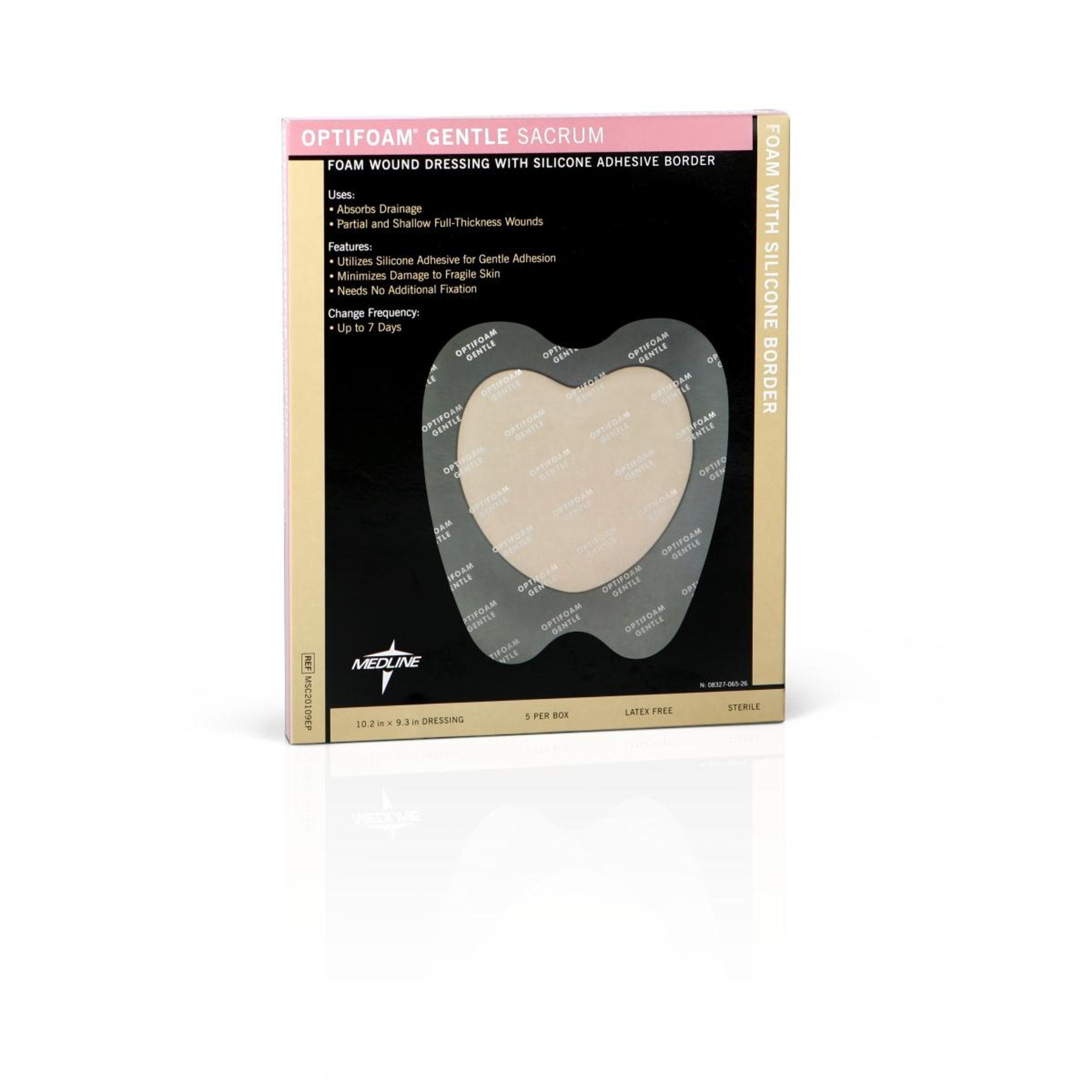 Optifoam Gentle Foam Wound Dressing with Silicone Adhesive Border