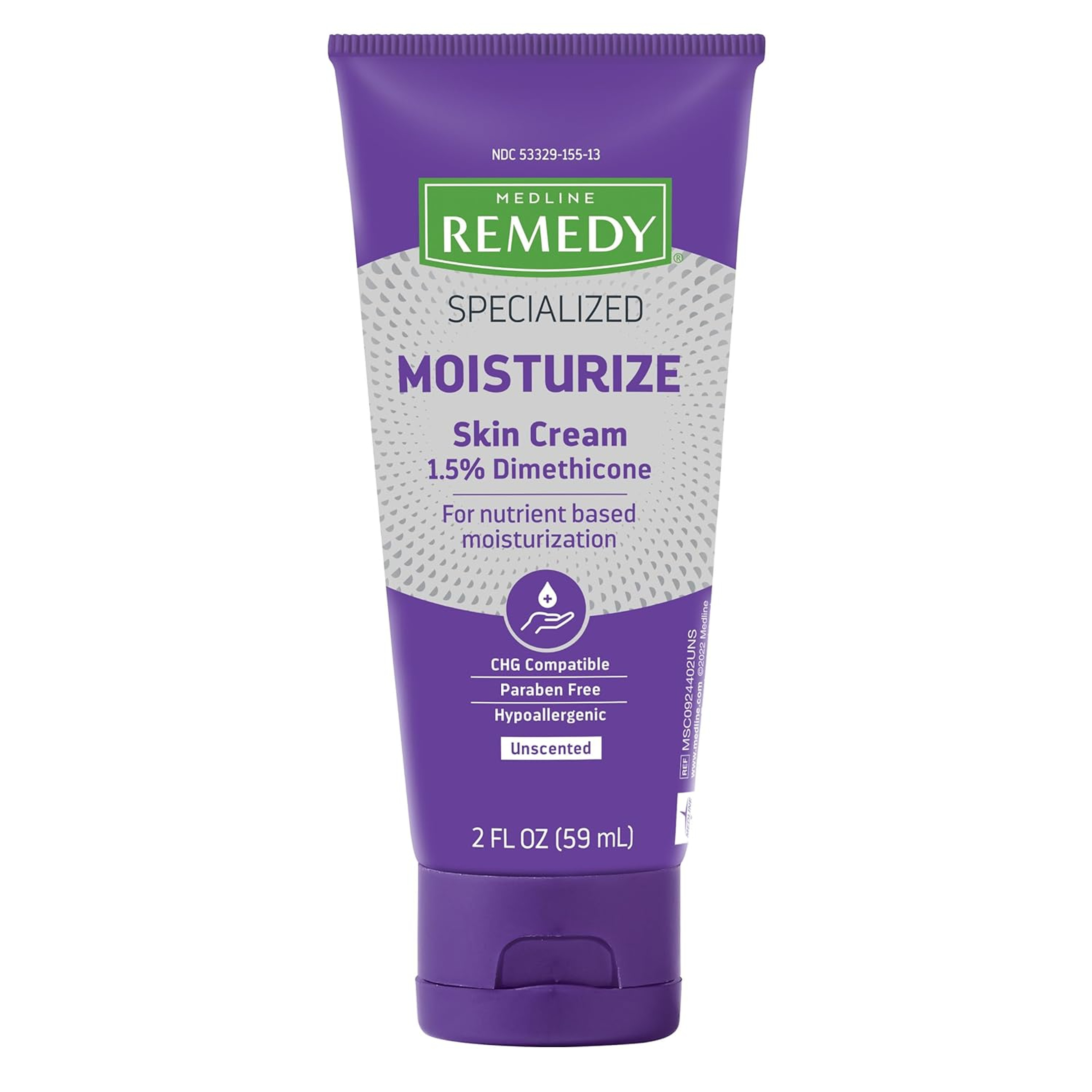 Medline Remedy Intensive Skin Therapy Skin Repair Cream, Unscented