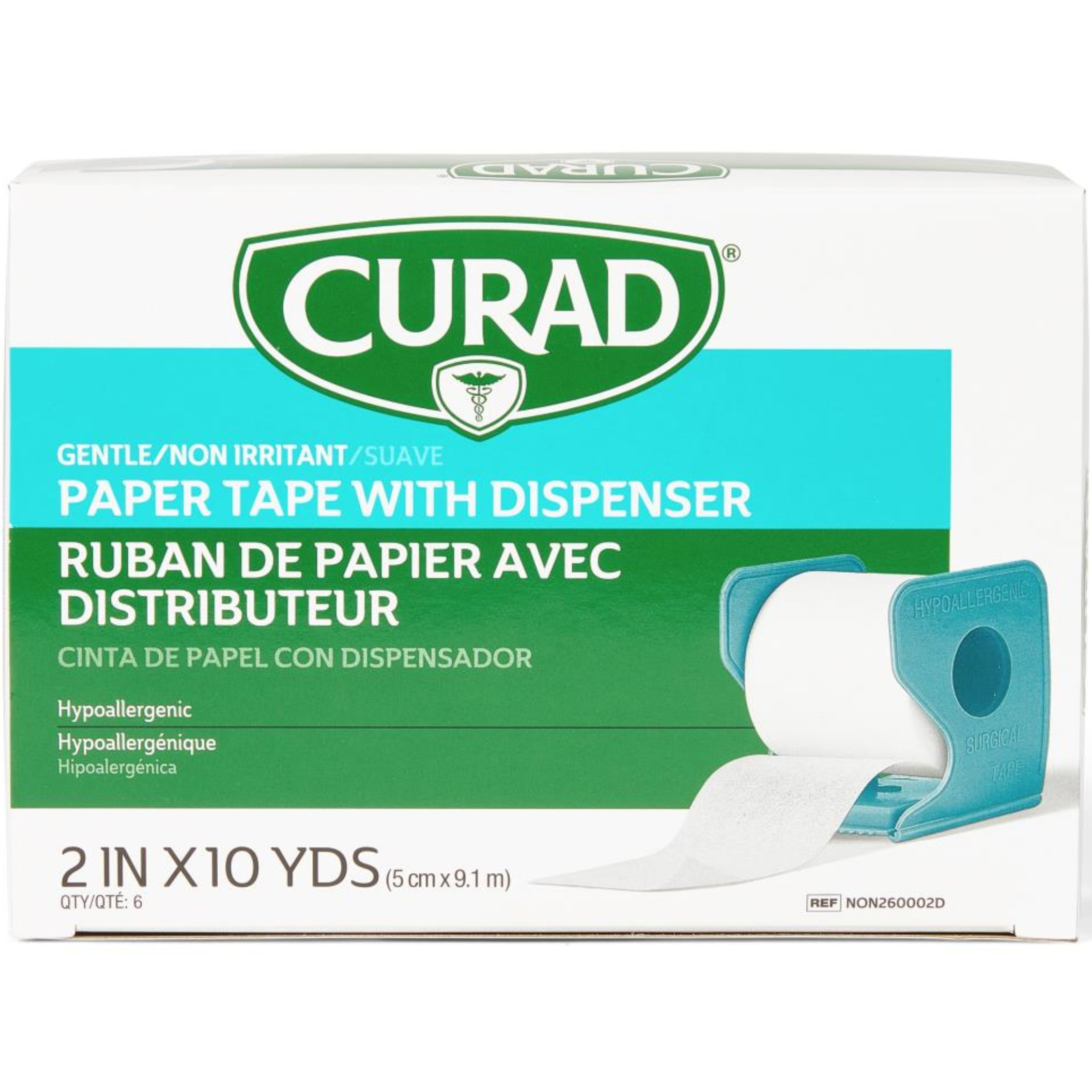 Curad Paper Adhesive Tape with Dispenser