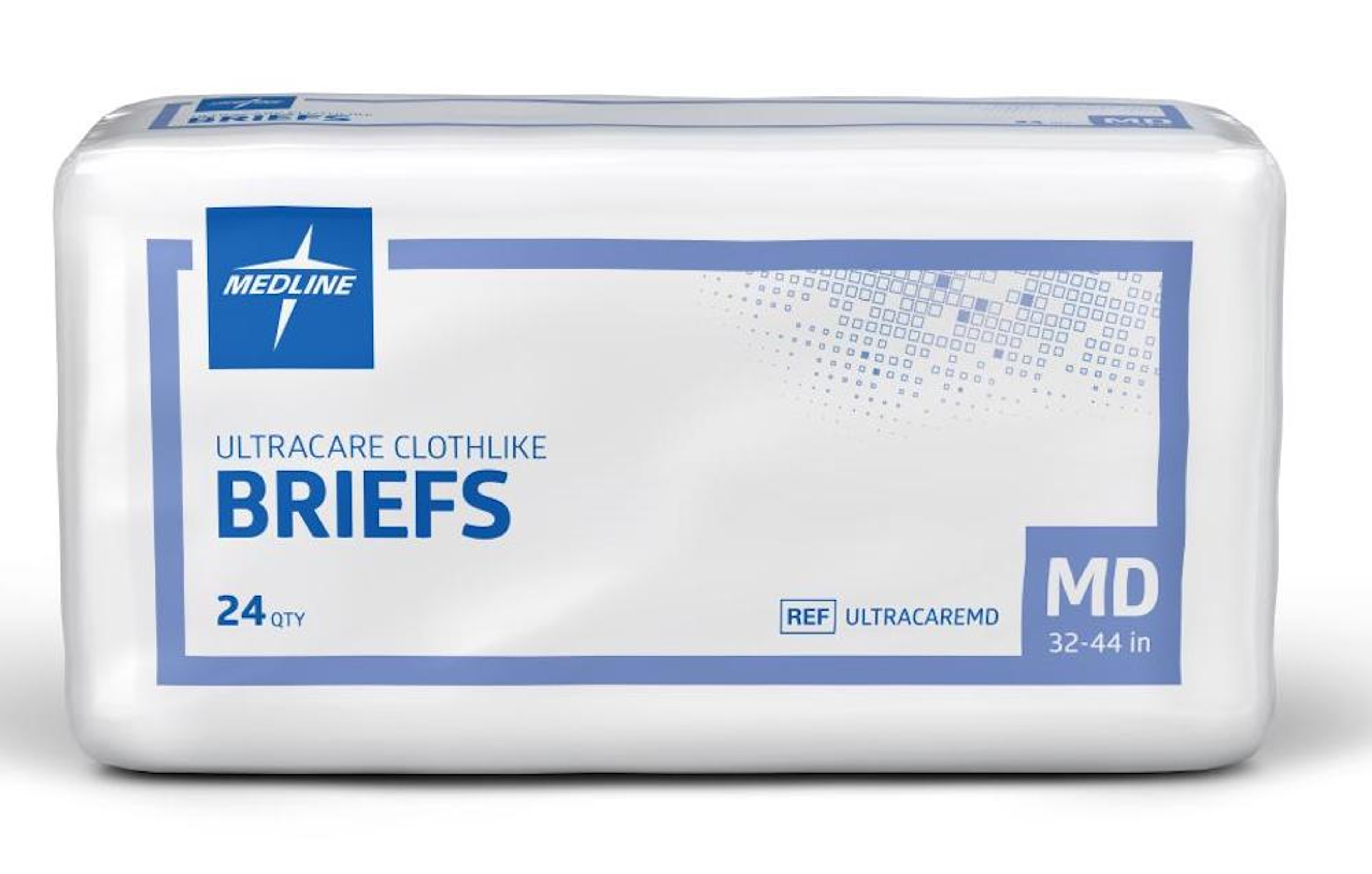 Medline Ultracare Cloth-Like Adult Incontinence Briefs with Tabs, Heavy Absorbency