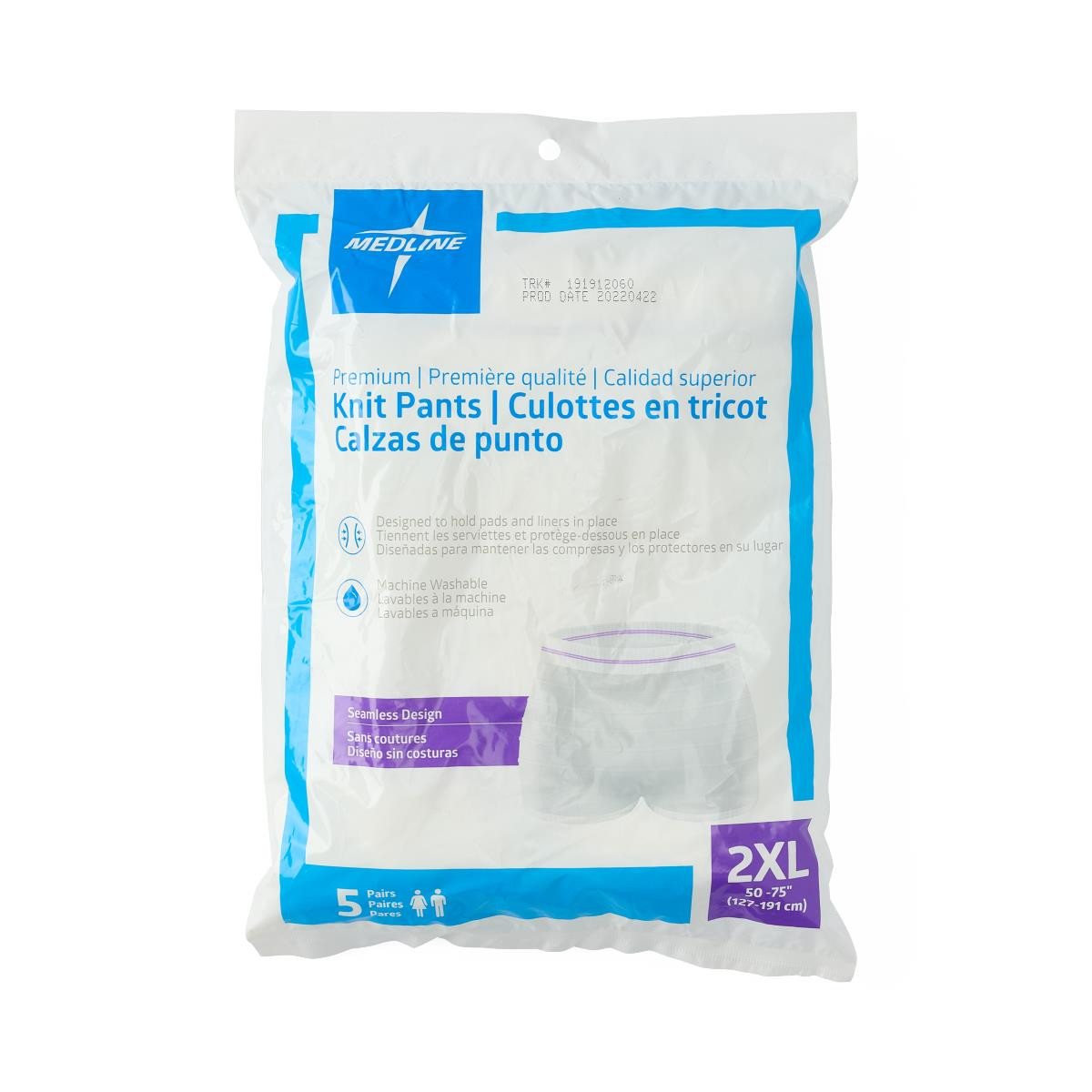 Medline Premium Knit Incontinence Underpants