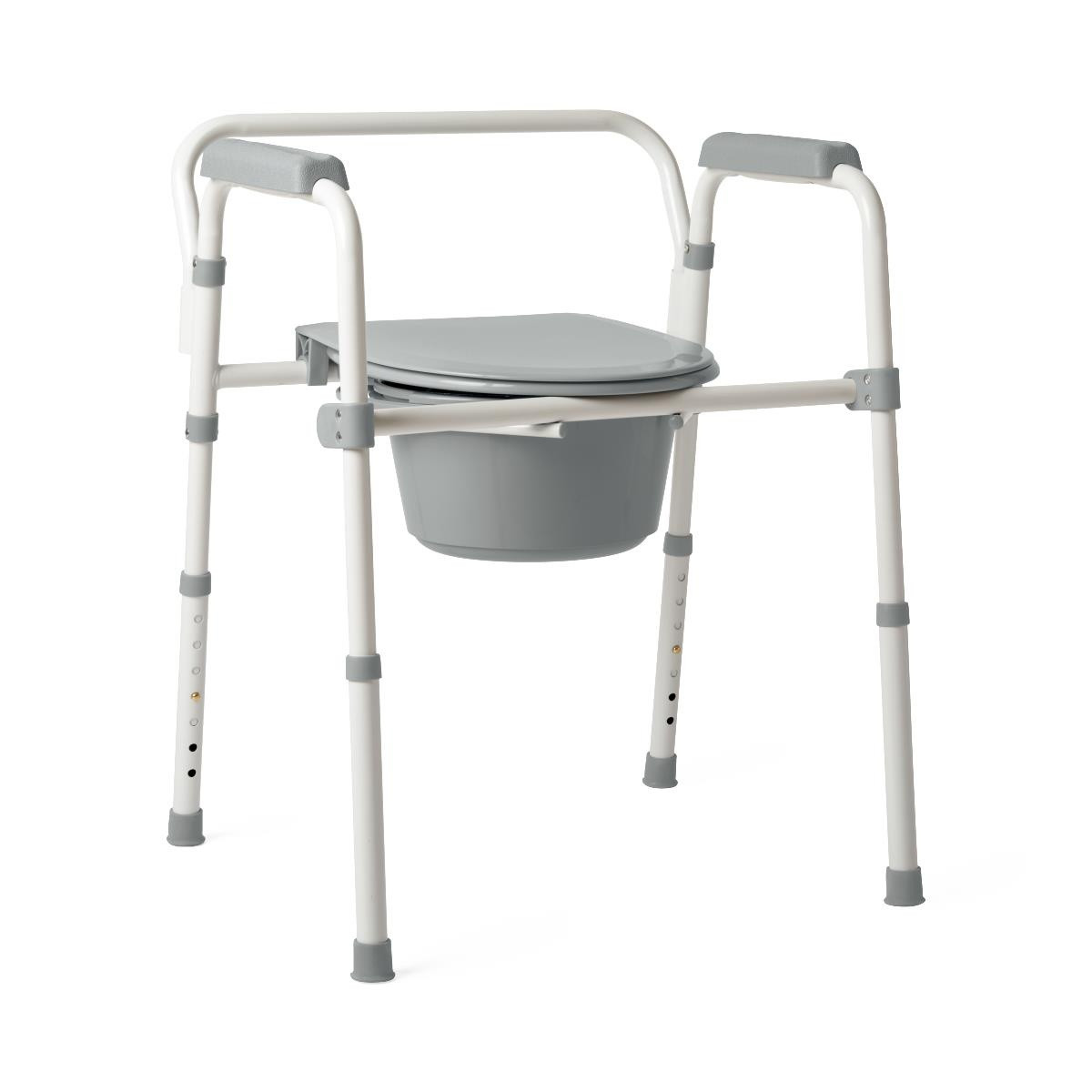 Medline 3-in-1 Steel Folding Commode