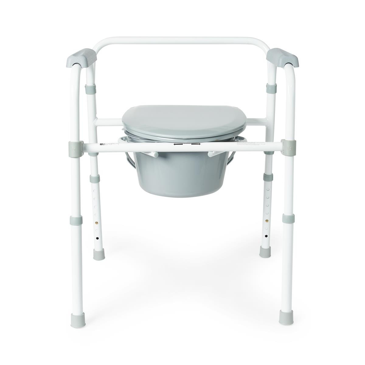 Medline 3-in-1 Steel Folding Commode