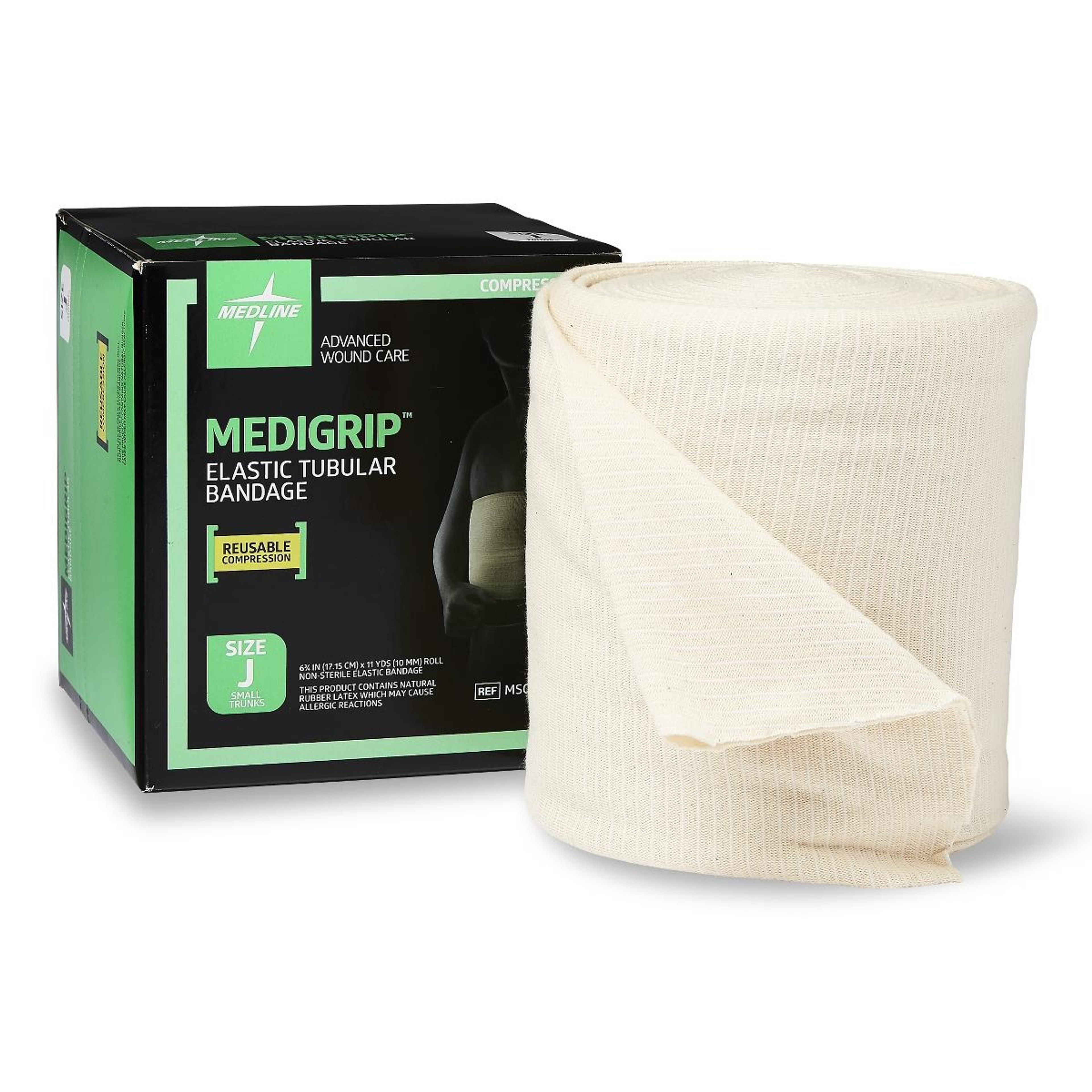 Medigrip Elastic Latex Tubular Support Bandage, Size J