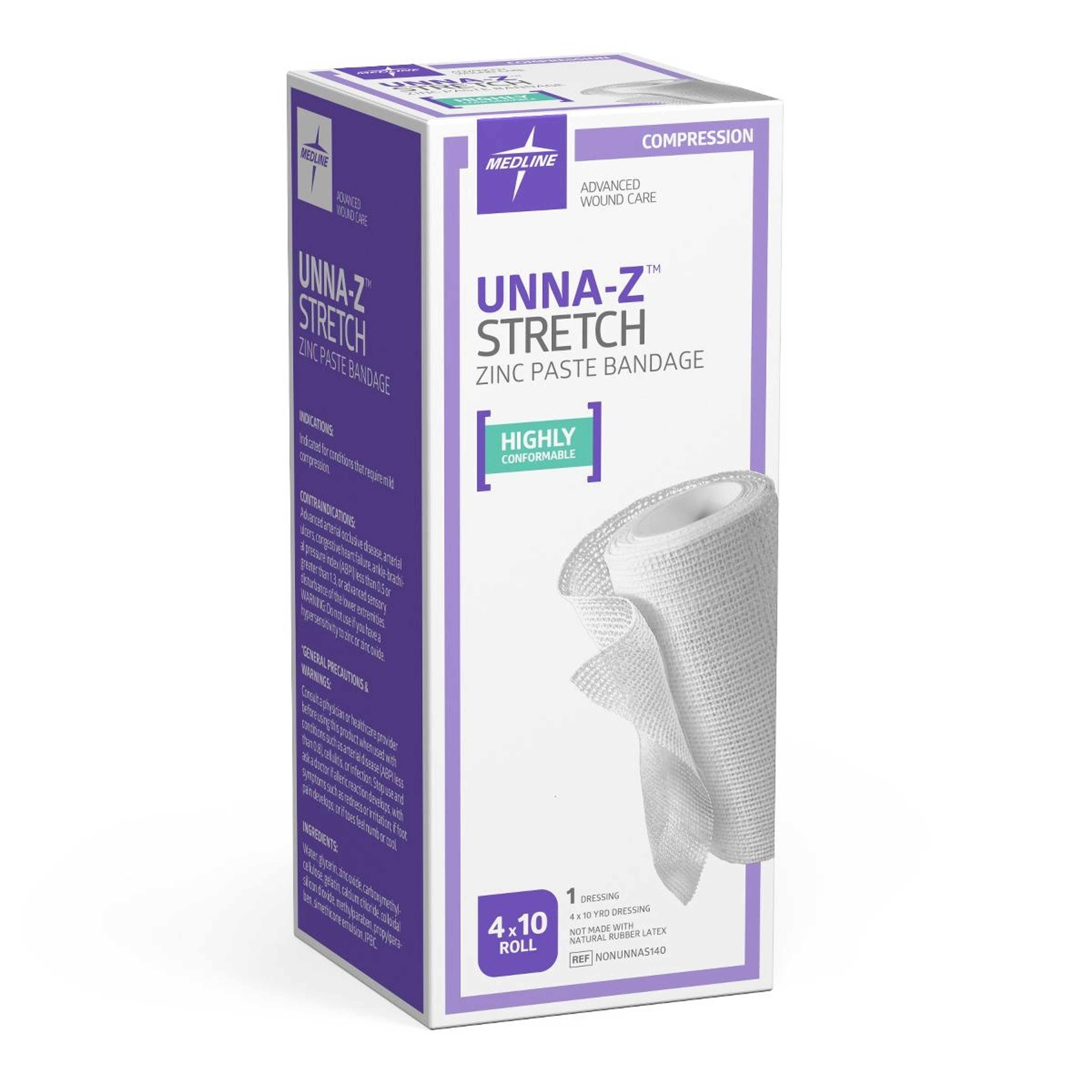 Medline Unna-Z Stretch Zinc Paste Bandage