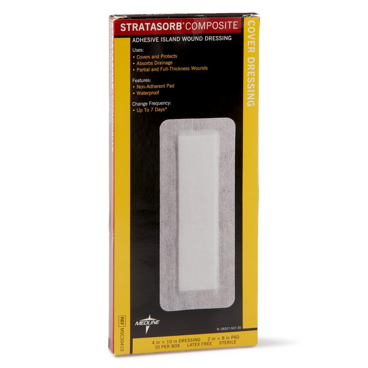 Medline Stratasorb Composite Adhesive Island Wound Dressings