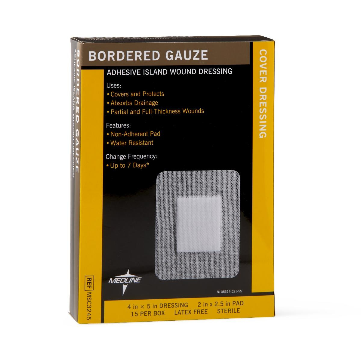 Medline Bordered Gauze Adhesive Island Wound Dressing