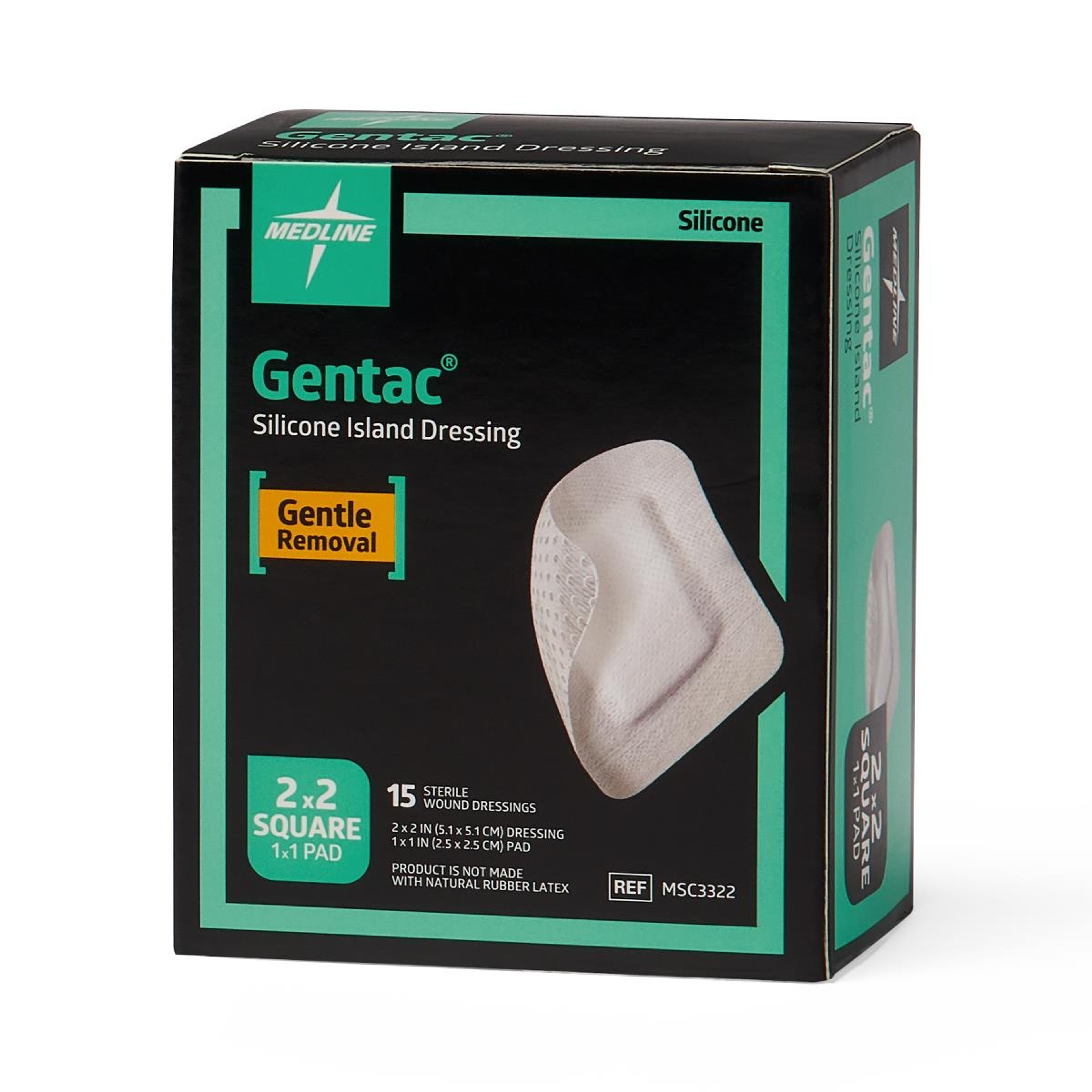 Medline Gentac Silicone Adhesive Island Dressing