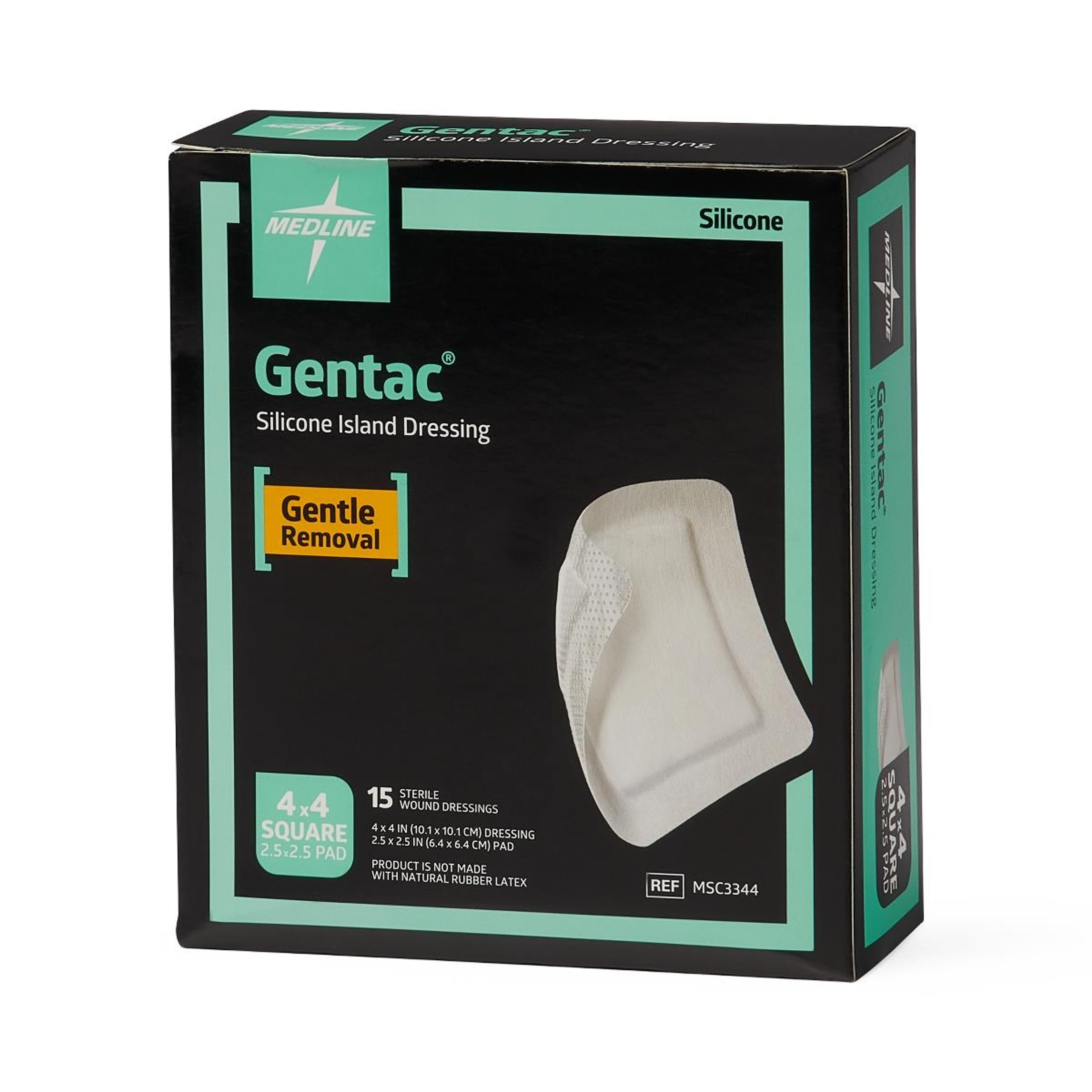 Medline Gentac Silicone Adhesive Island Dressing