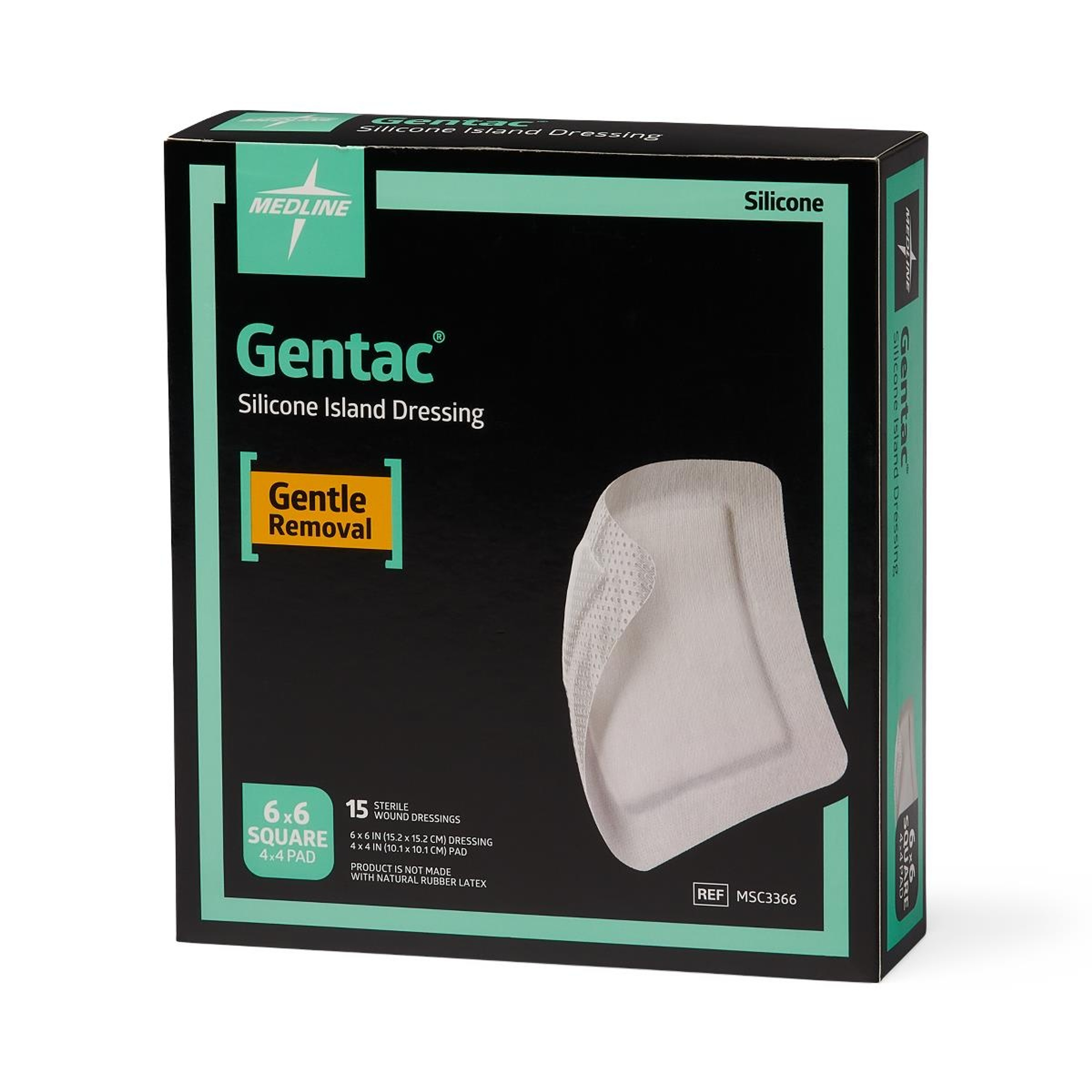 Medline Gentac Silicone Adhesive Island Dressing