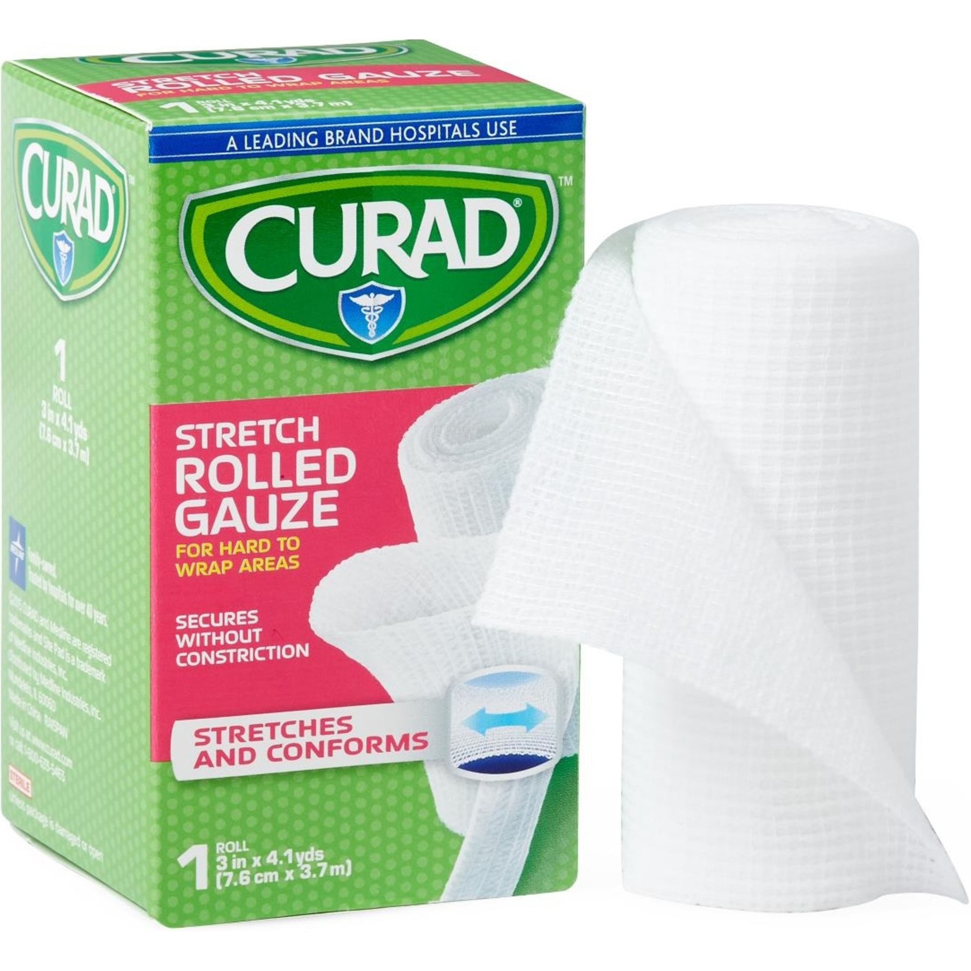Curad Sterile Stretch Rolled Gauze