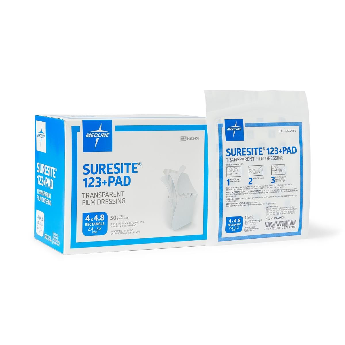Suresite 123+ Pad Transparent Film Dressing