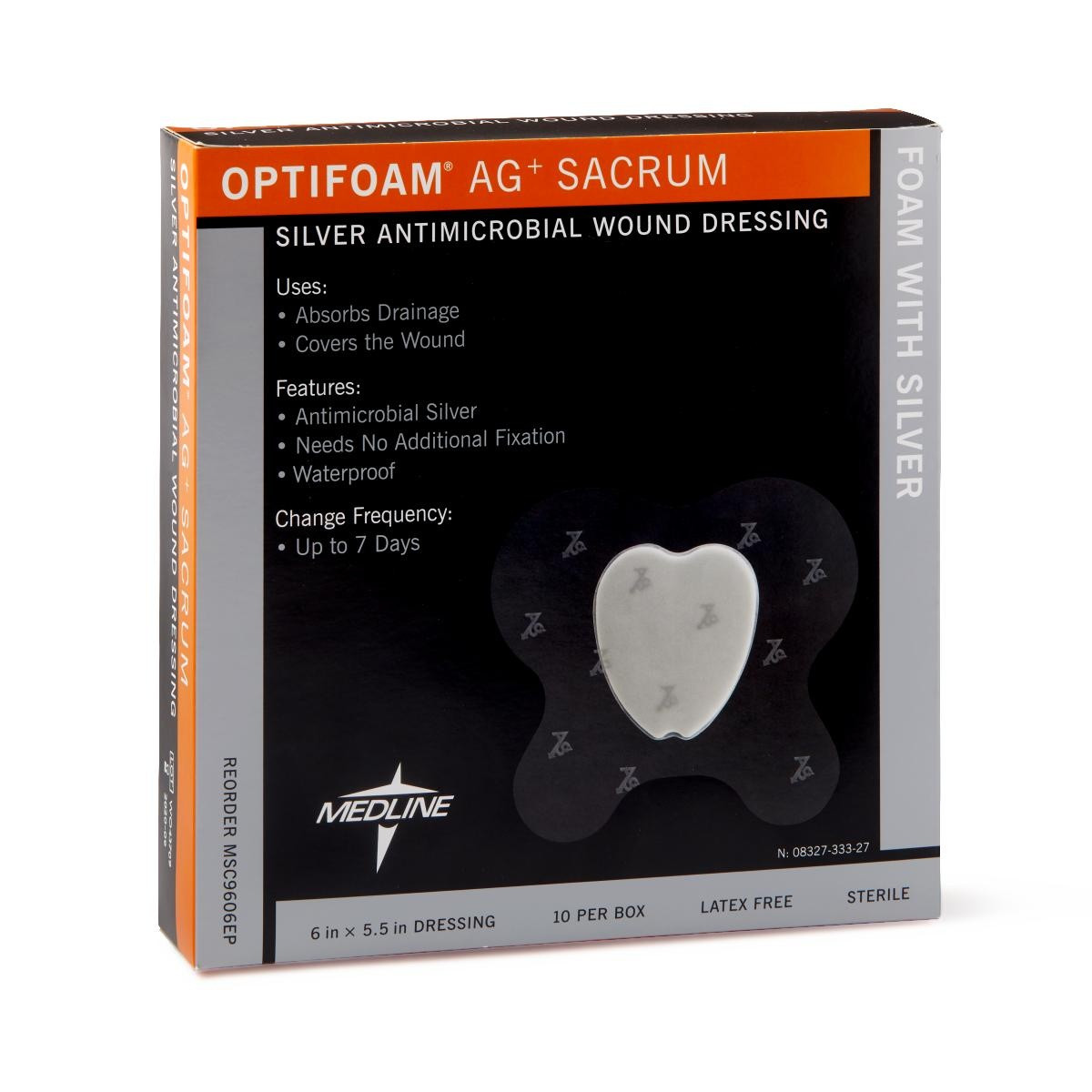 Optifoam AG+ Sacrum Silver Antimicrobial Wound Dressing