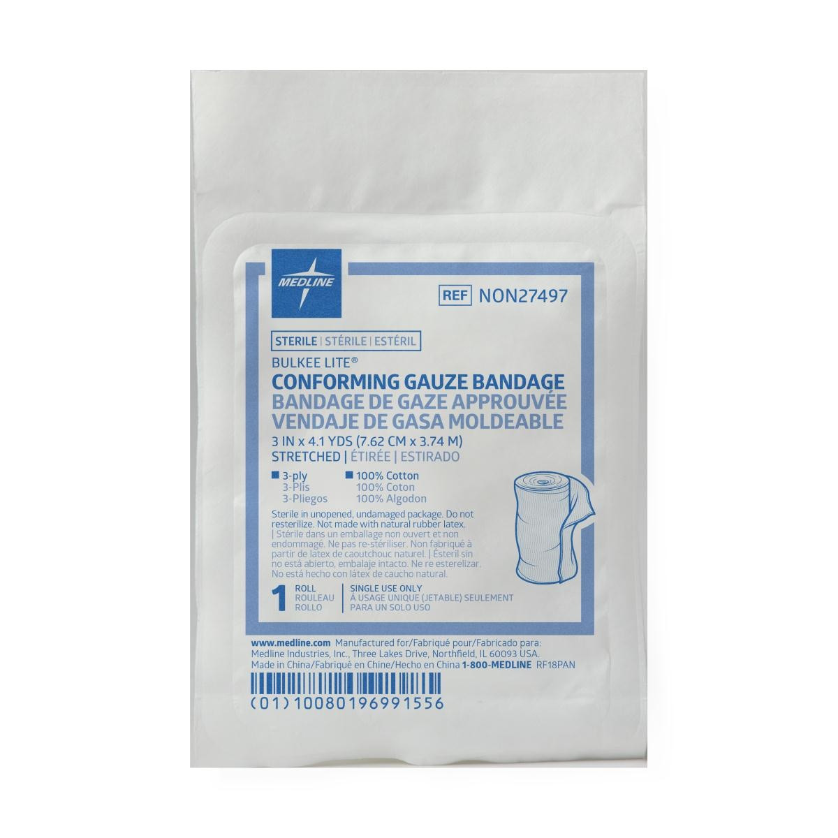 Bulkee Lite Sterile Cotton Conforming Bandages