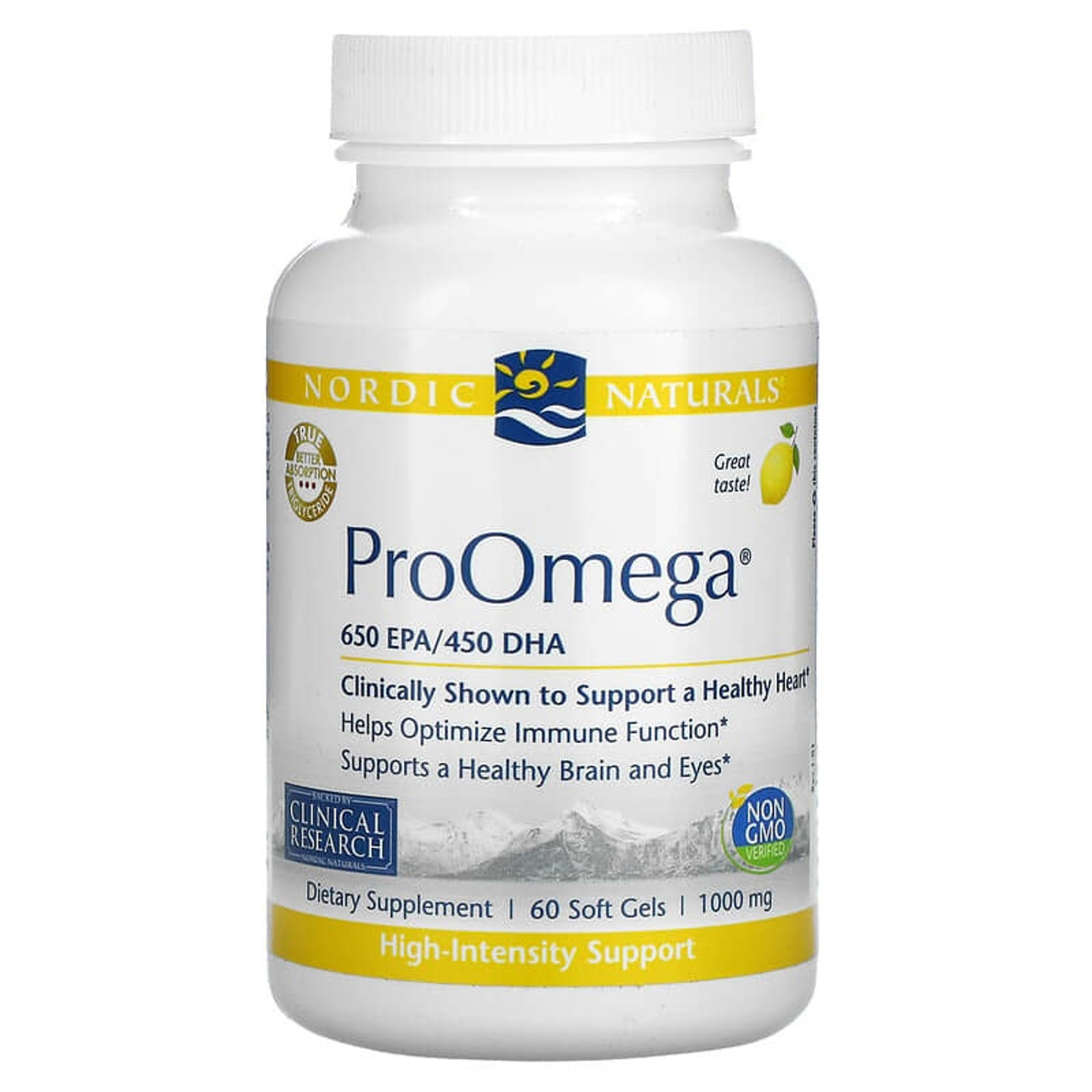 Nordic Naturals ProOmega Soft Gels, Lemon Flavor