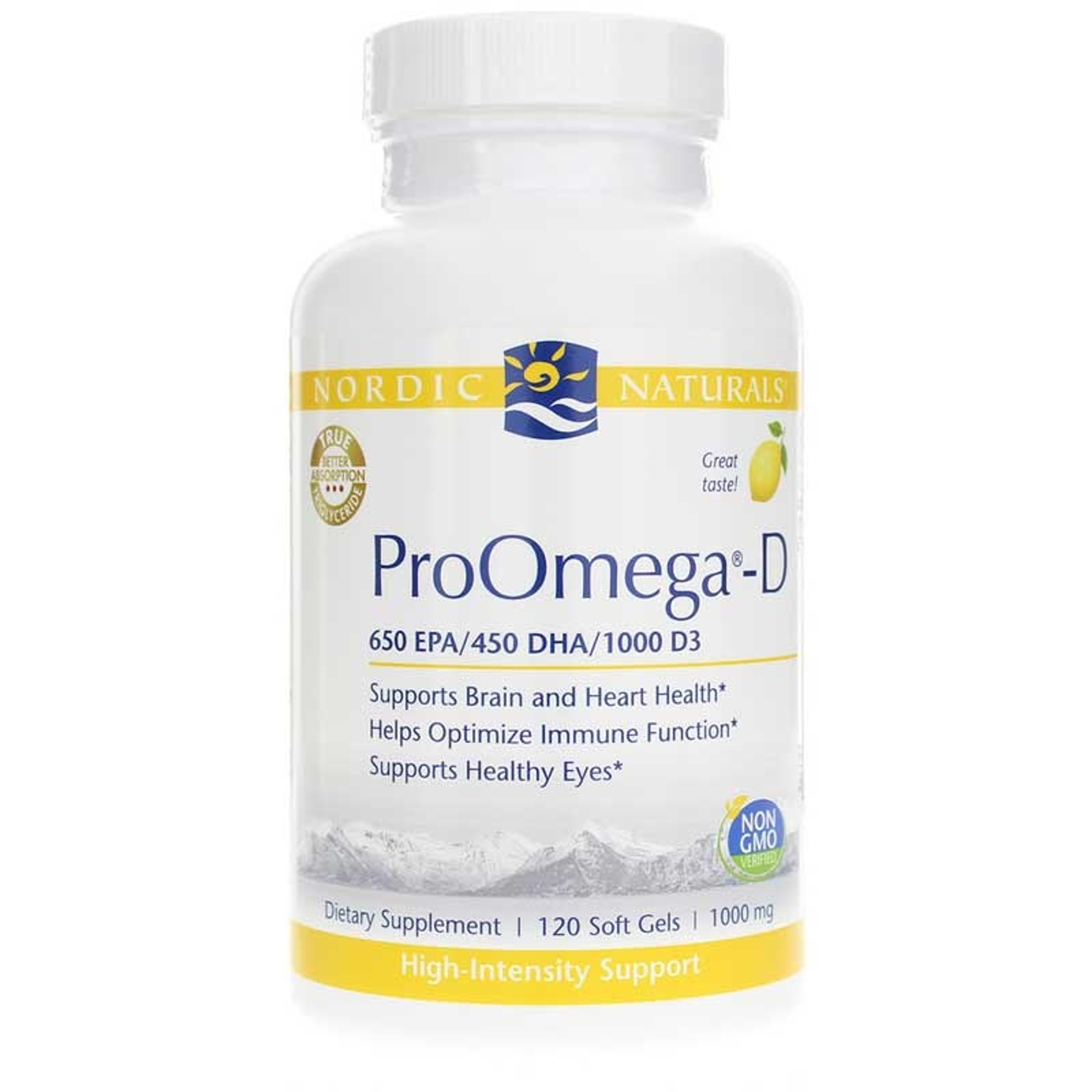 Nordic Naturals ProOmega-D Soft Gels, Lemon Flavor
