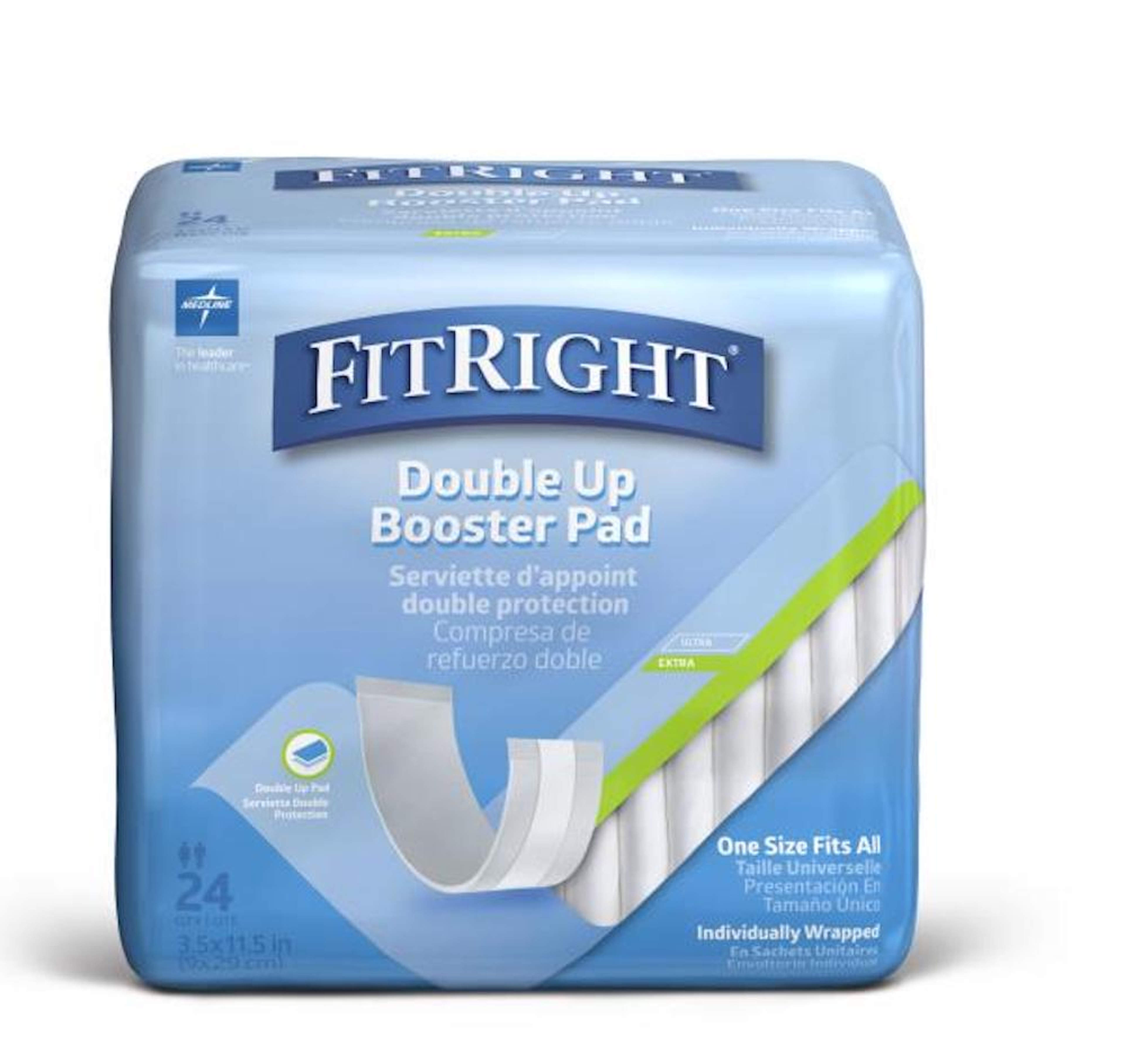FitRight Double Up Thin Incontinence Booster Pads