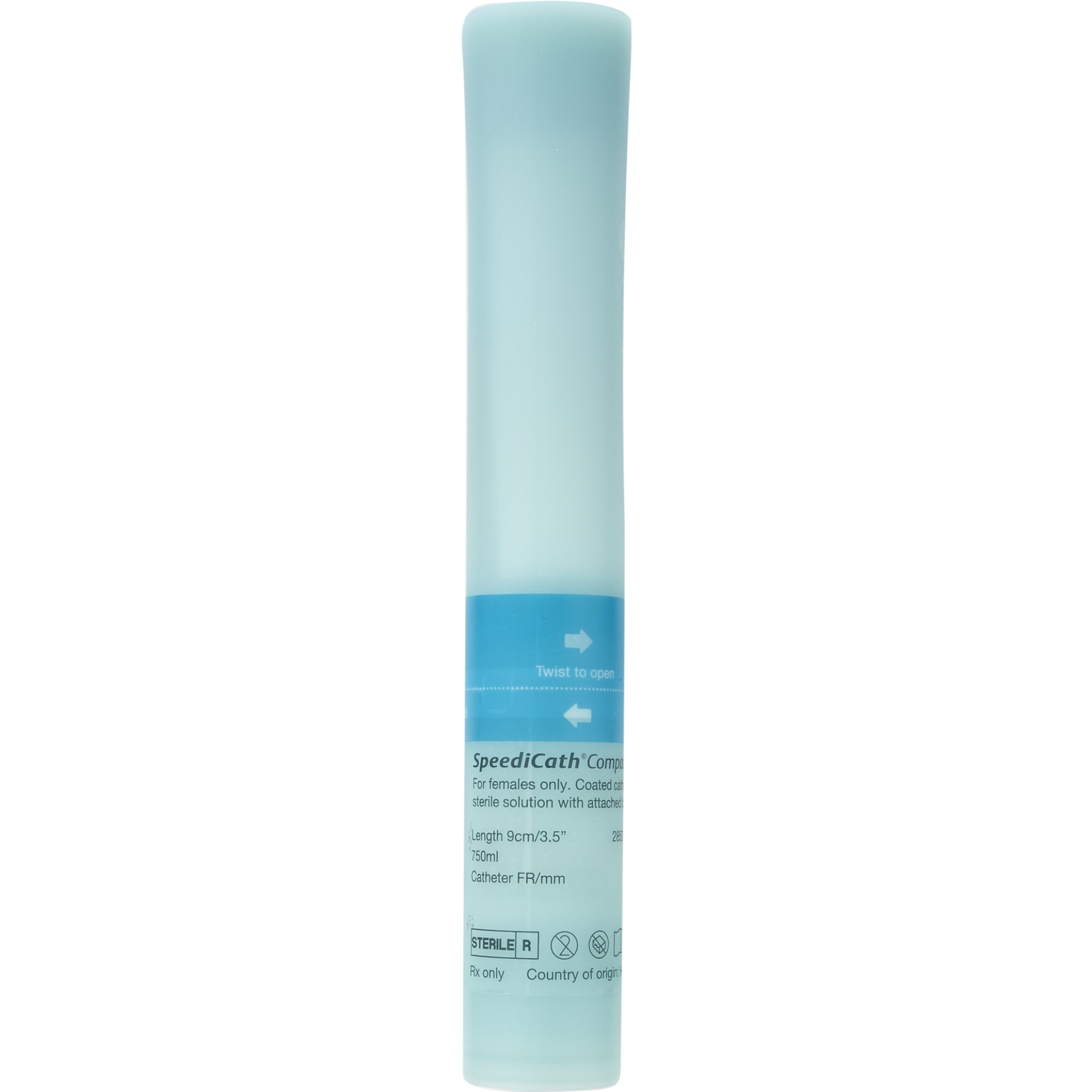 Coloplast SpeediCath Compact Female Intermittent Straight Tip Catheter, 3.5'