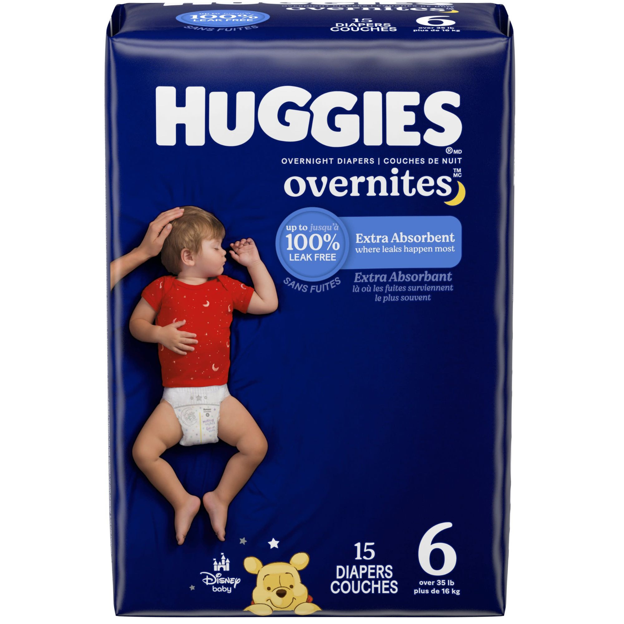 Huggies Overnites Baby Diapers with Tabs, Heavy Absorbency