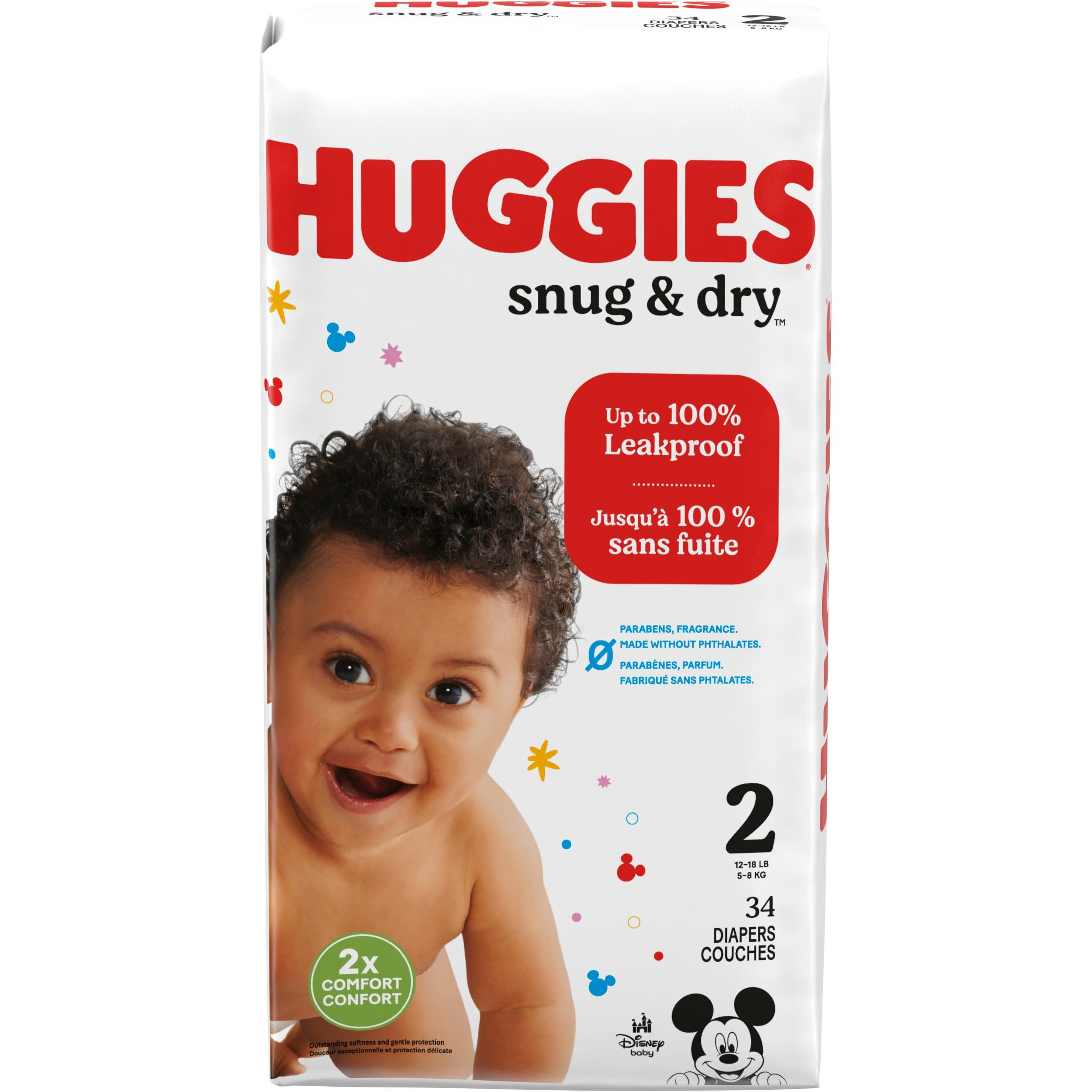 Huggies Snug & Dry Baby Diapers with Tabs, Heavy Absorbency