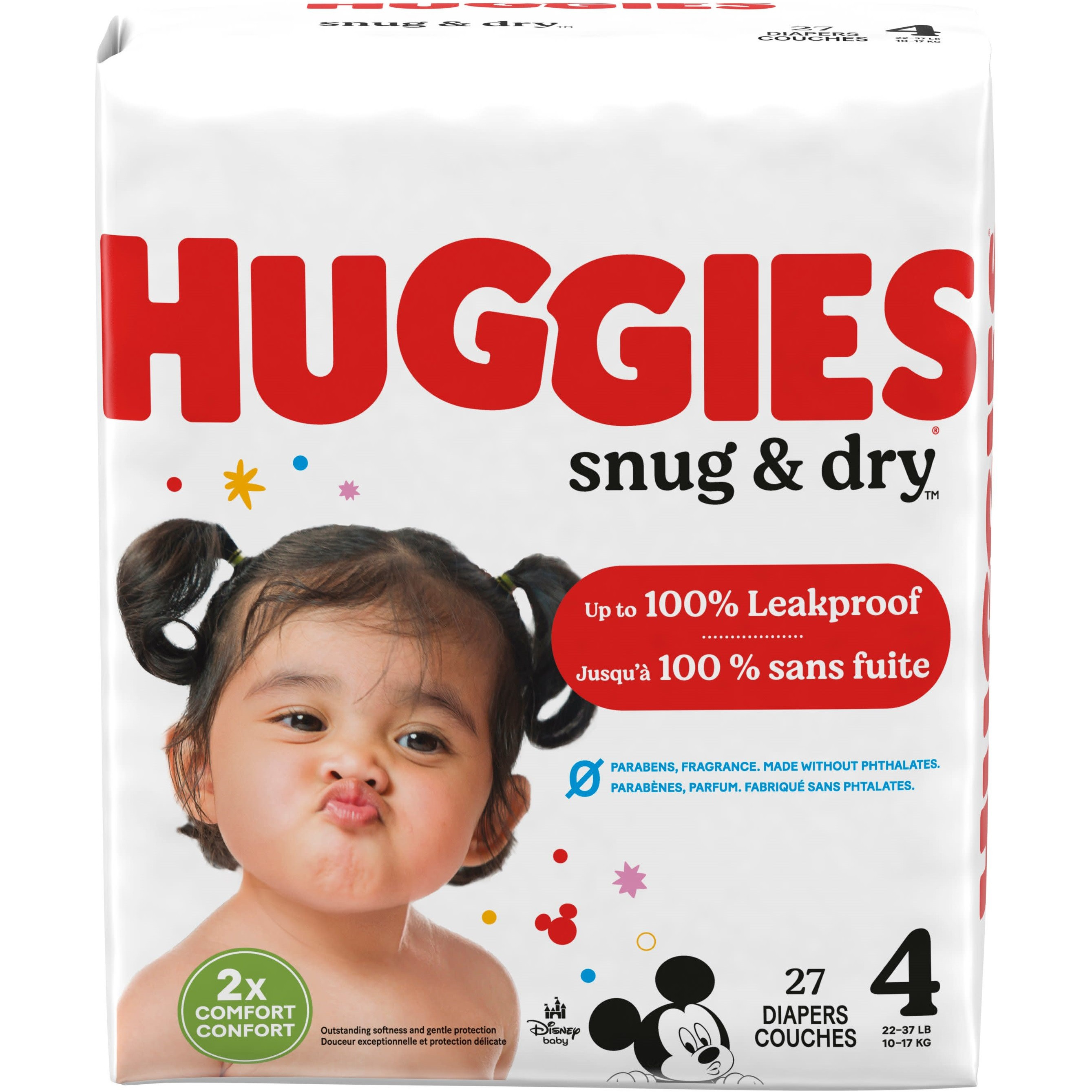 Huggies Snug & Dry Baby Diapers with Tabs, Heavy Absorbency