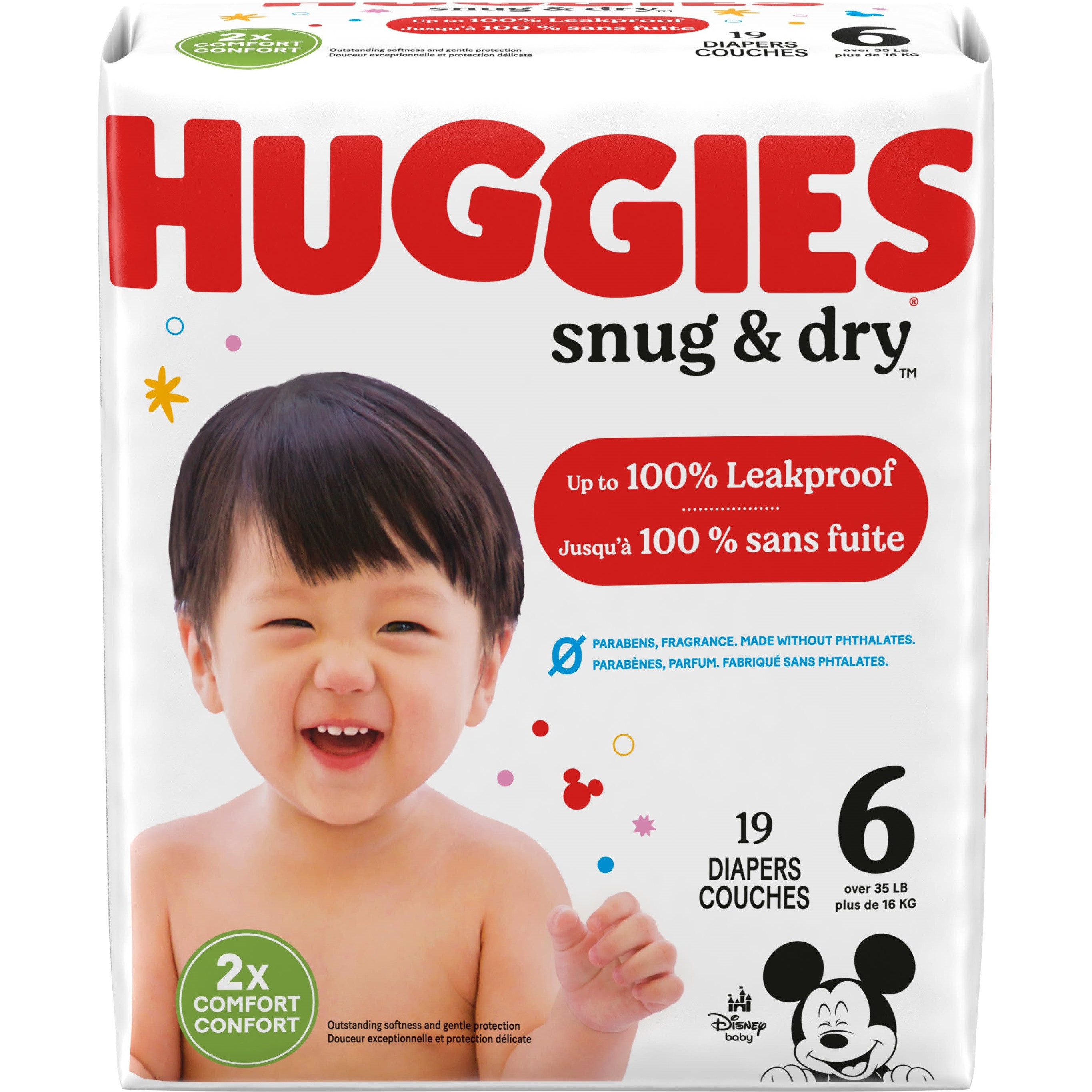 Huggies Snug & Dry Baby Diapers with Tabs, Heavy Absorbency