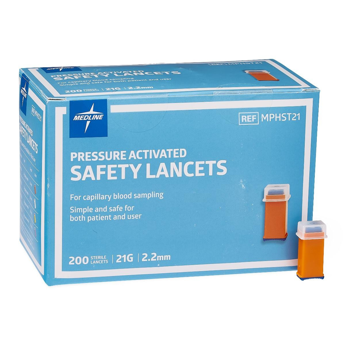 Medline Pressure Activated Safety Lancets
