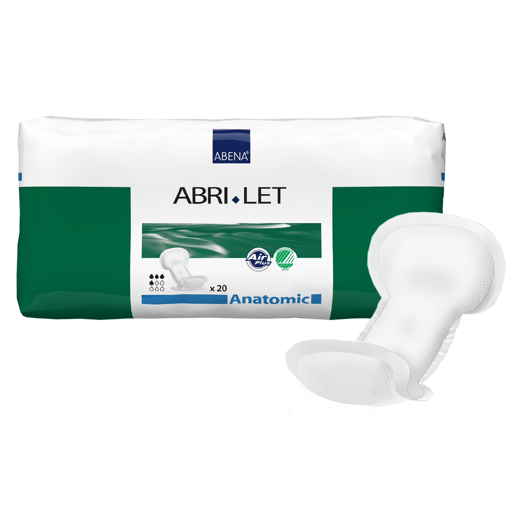 Abri-Let Anatomic Incontinence Liners, Moderate Absorbency