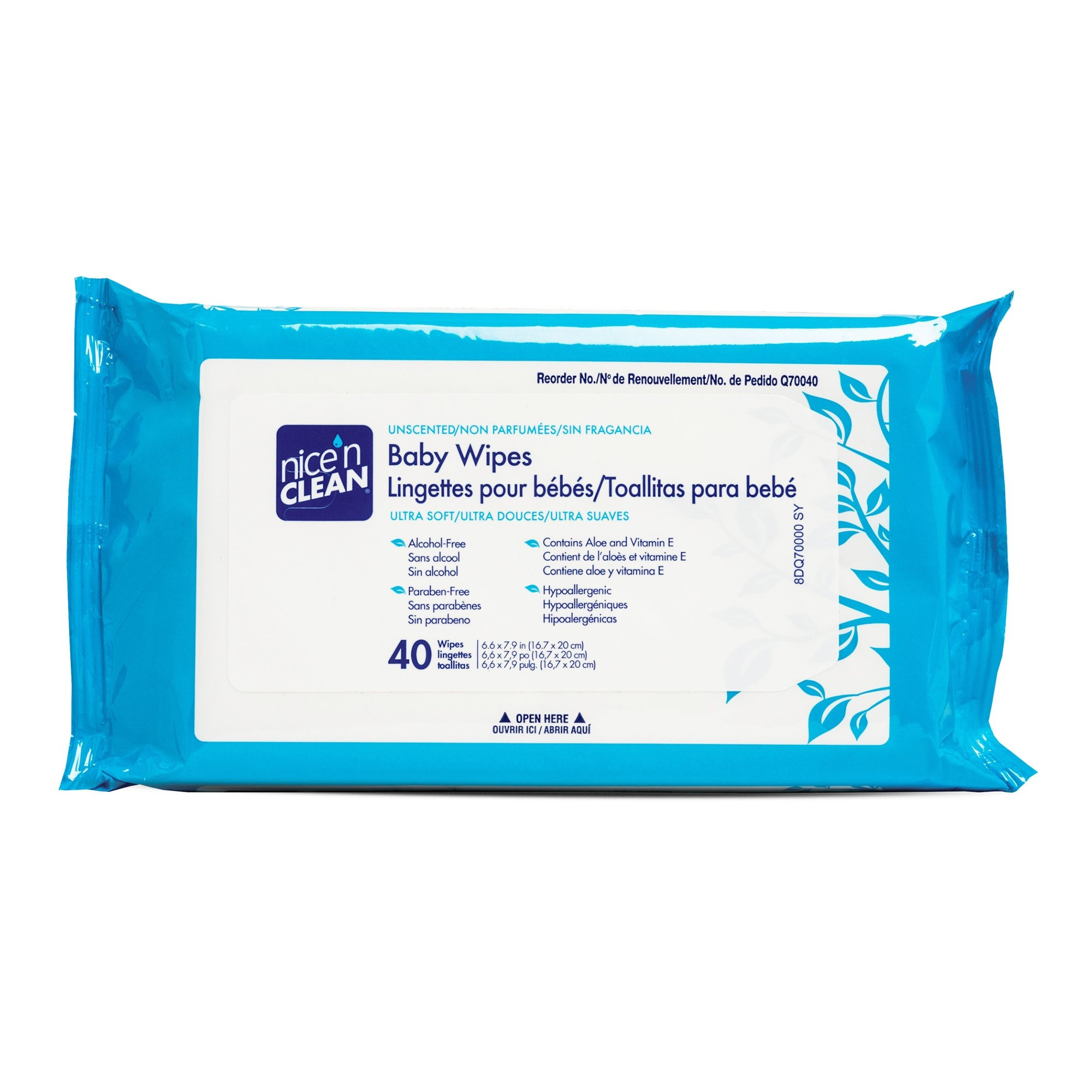 Nice’n Clean Baby Wipes, Unscented