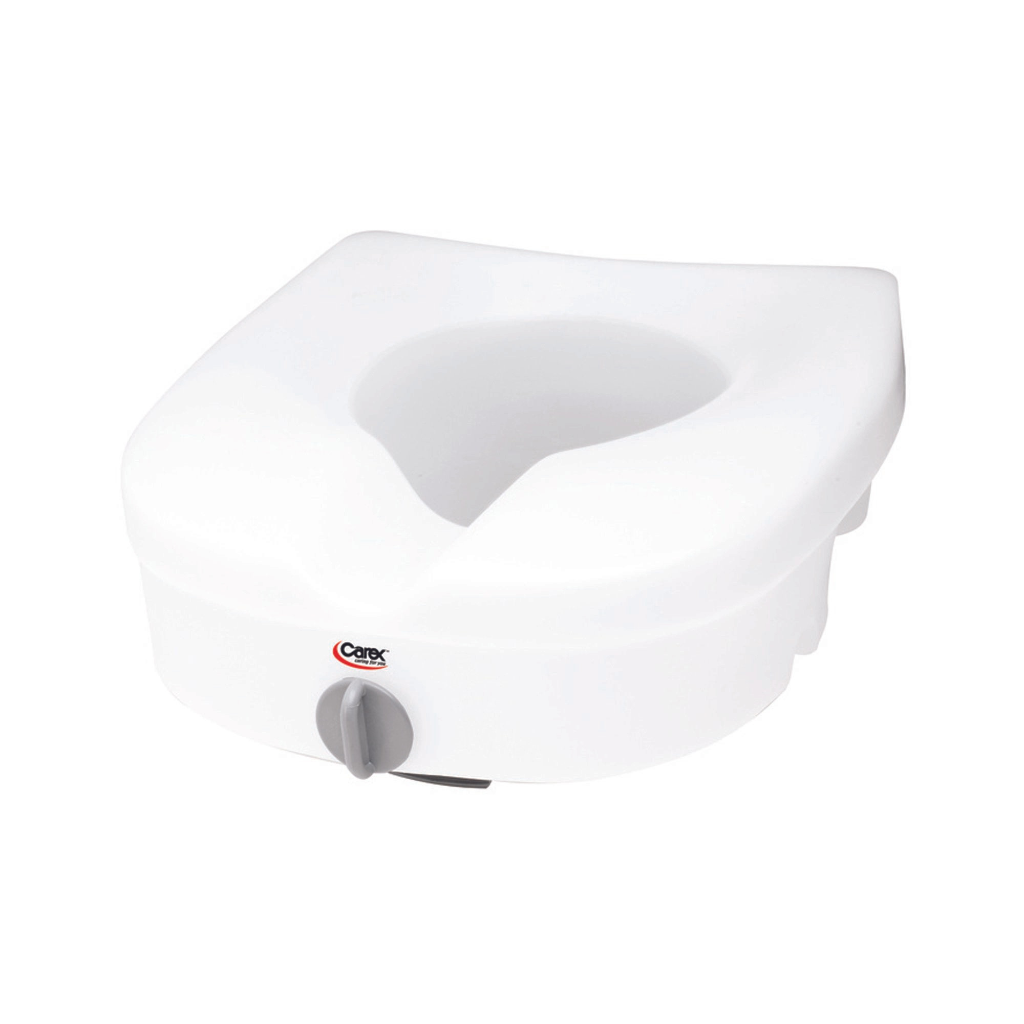 Carex Raised Toilet Seat with E-Z Lock