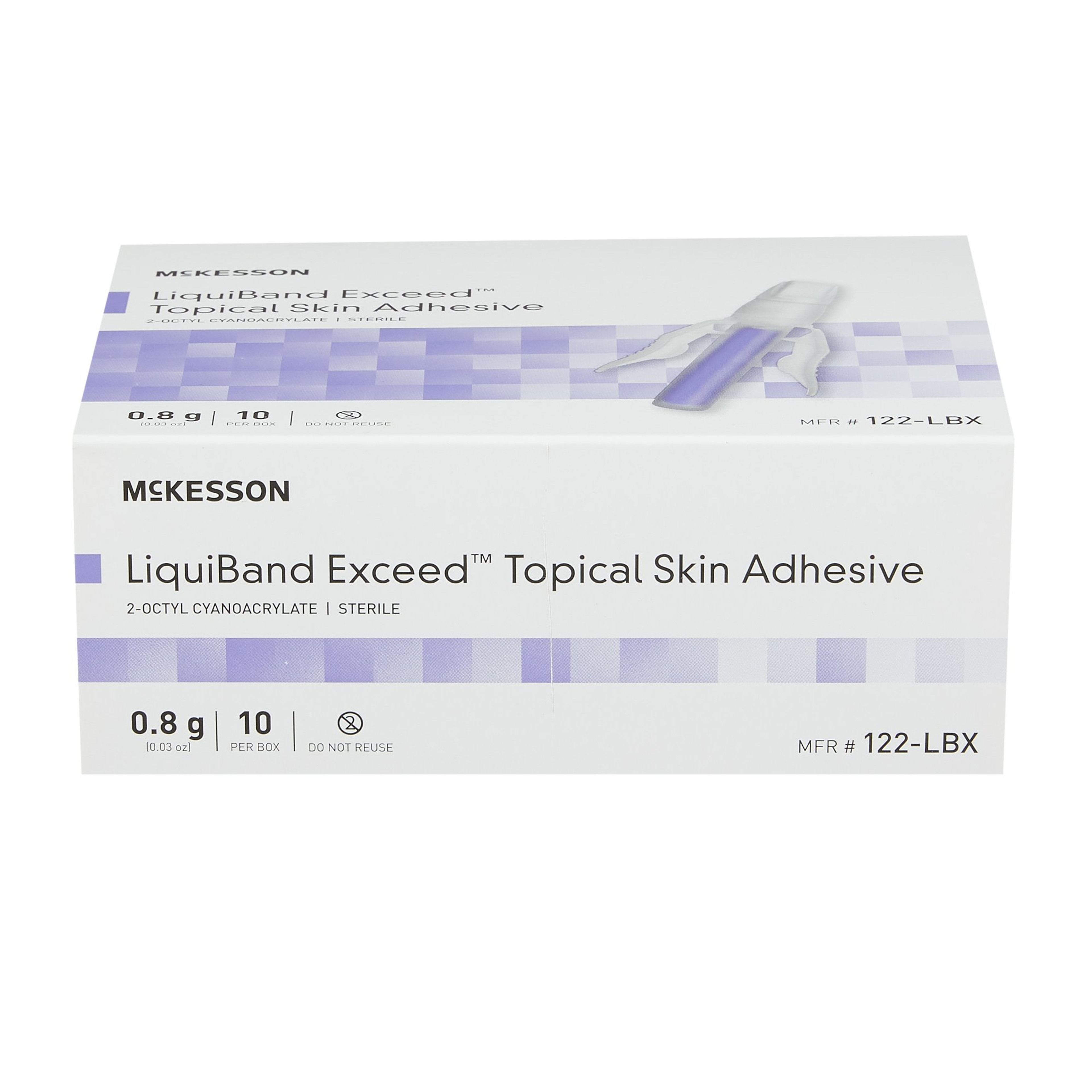 McKesson LiquiBand Exceed Topical Skin Adhesive, Precision and Dome Applicator