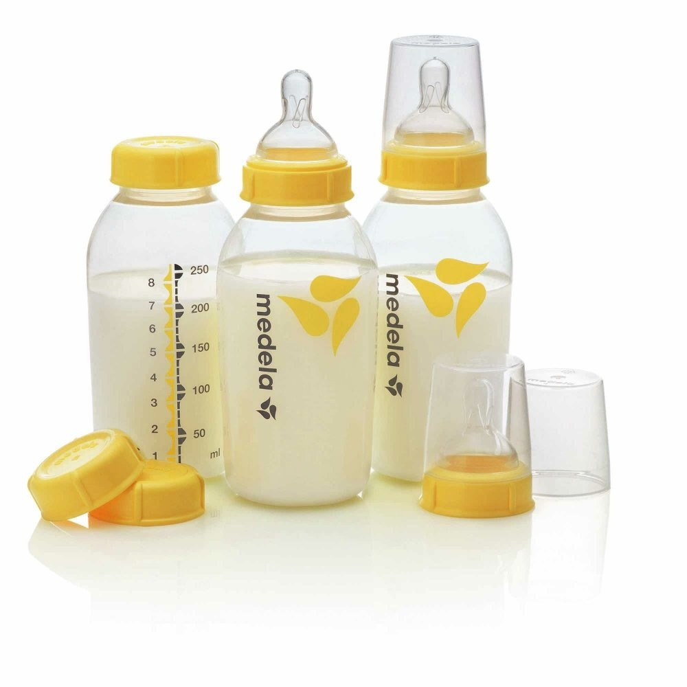 Medela Breast Milk Bottles with Nipples, 8 oz.