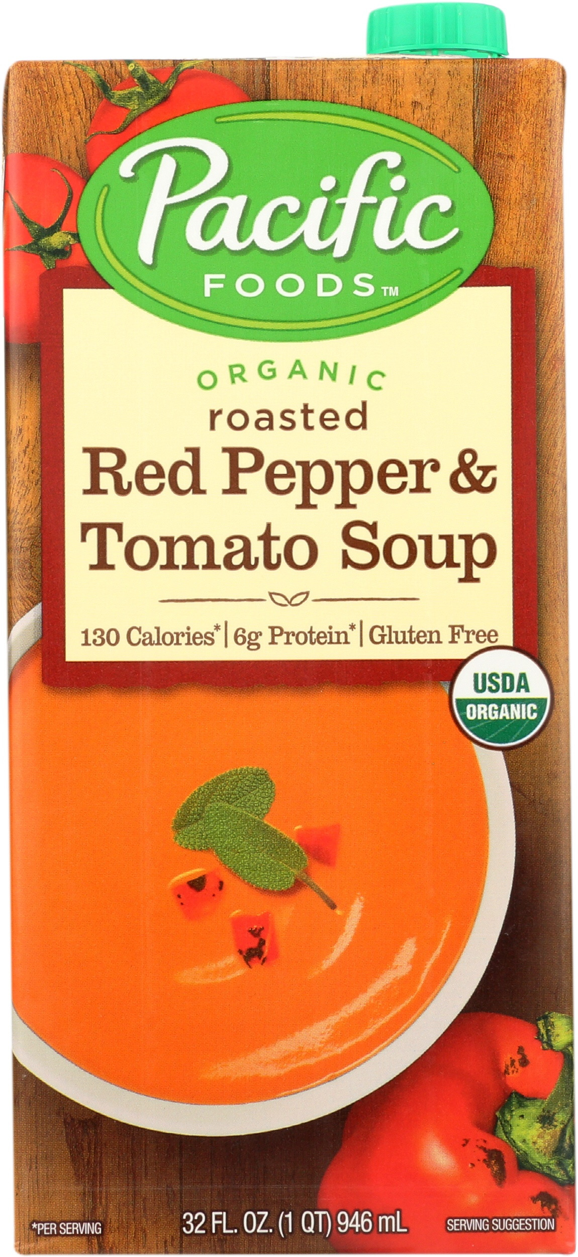 Pacific Foods Organic Roasted Red Pepper & Tomato Soup