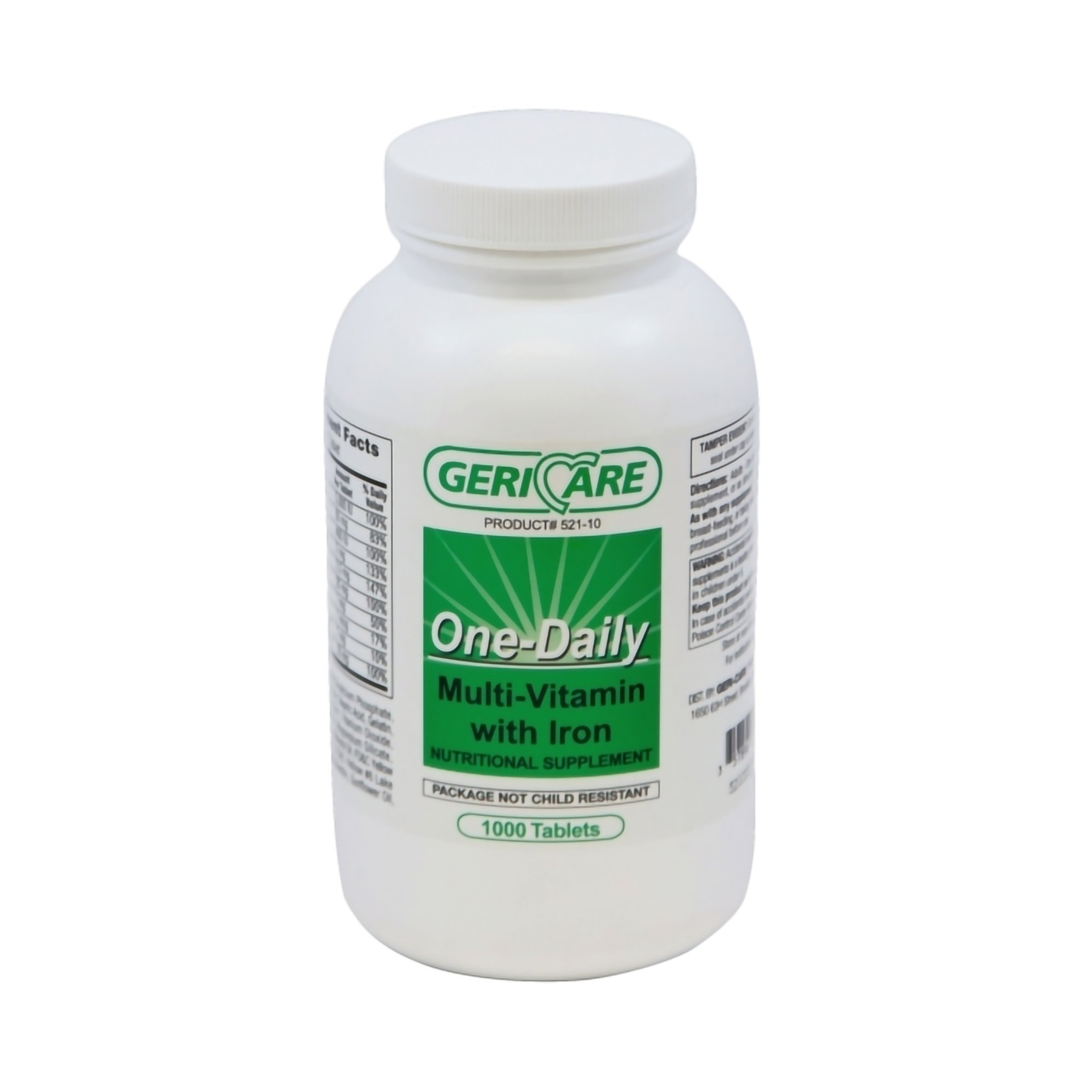 Geri-Care One-Daily Multivitamin Supplement with Iron