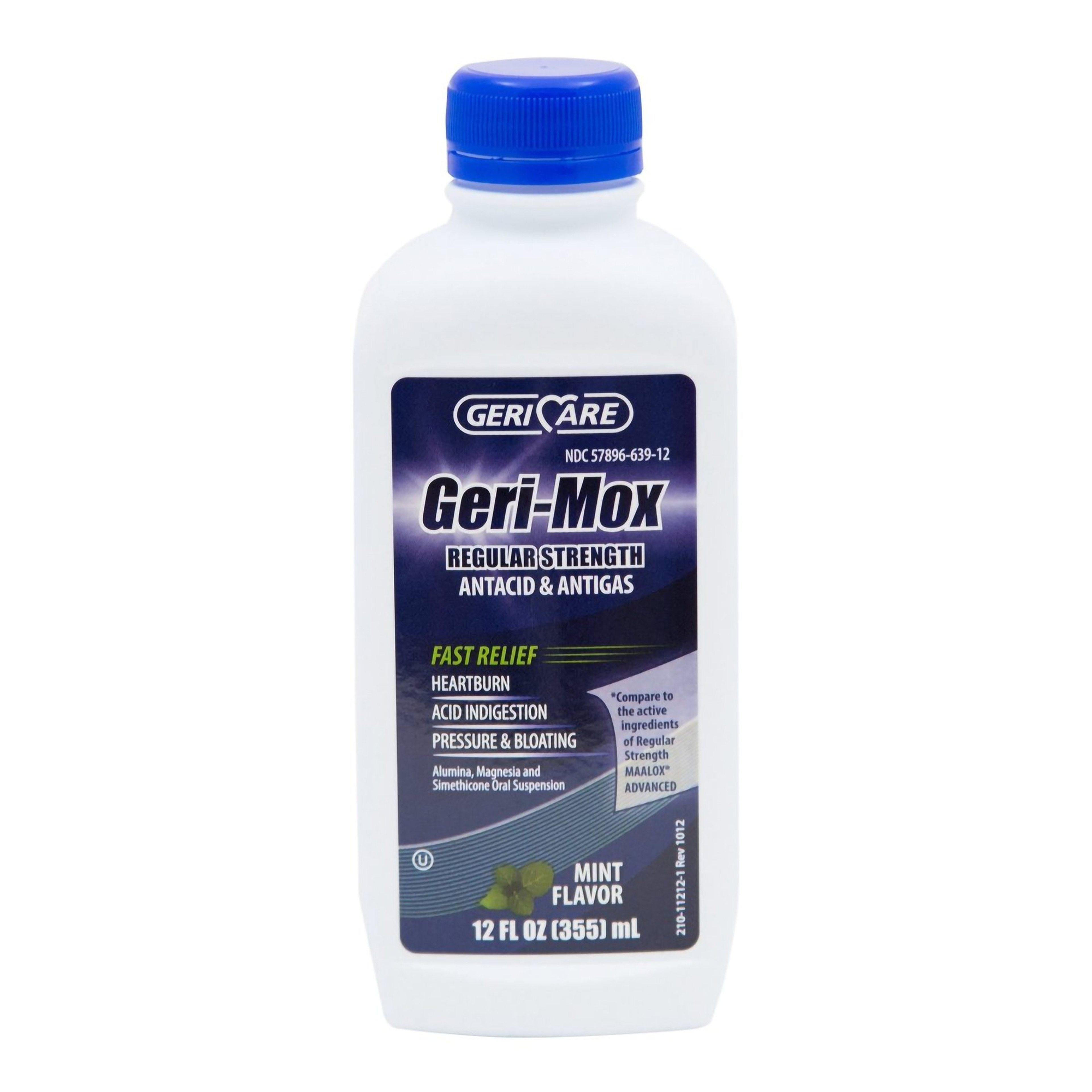 Geri-Care Geri-Mox Regular Strength Antacid & Antigas Liquid