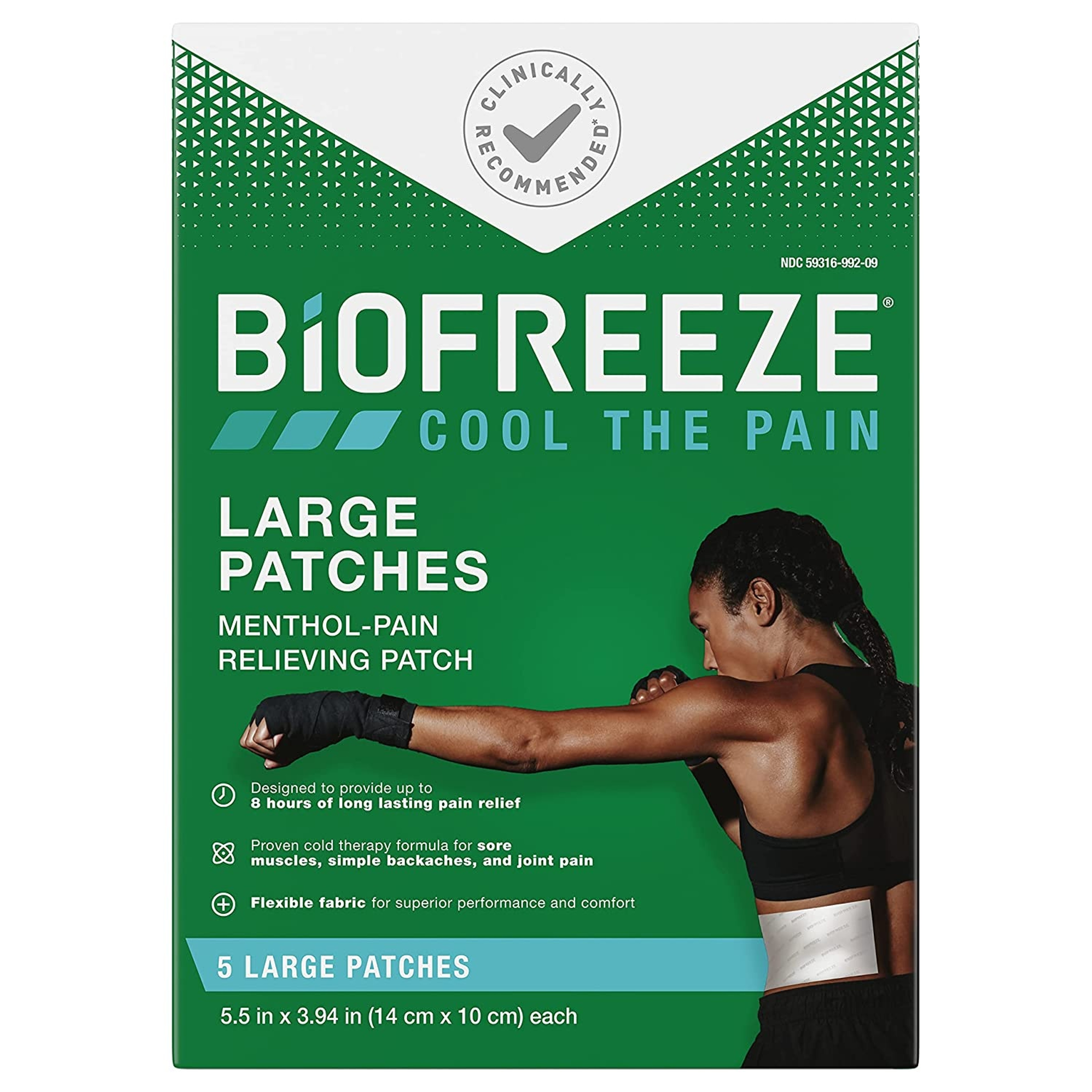 Biofreeze Topical Pain Relief 5% Strength Menthol Patches