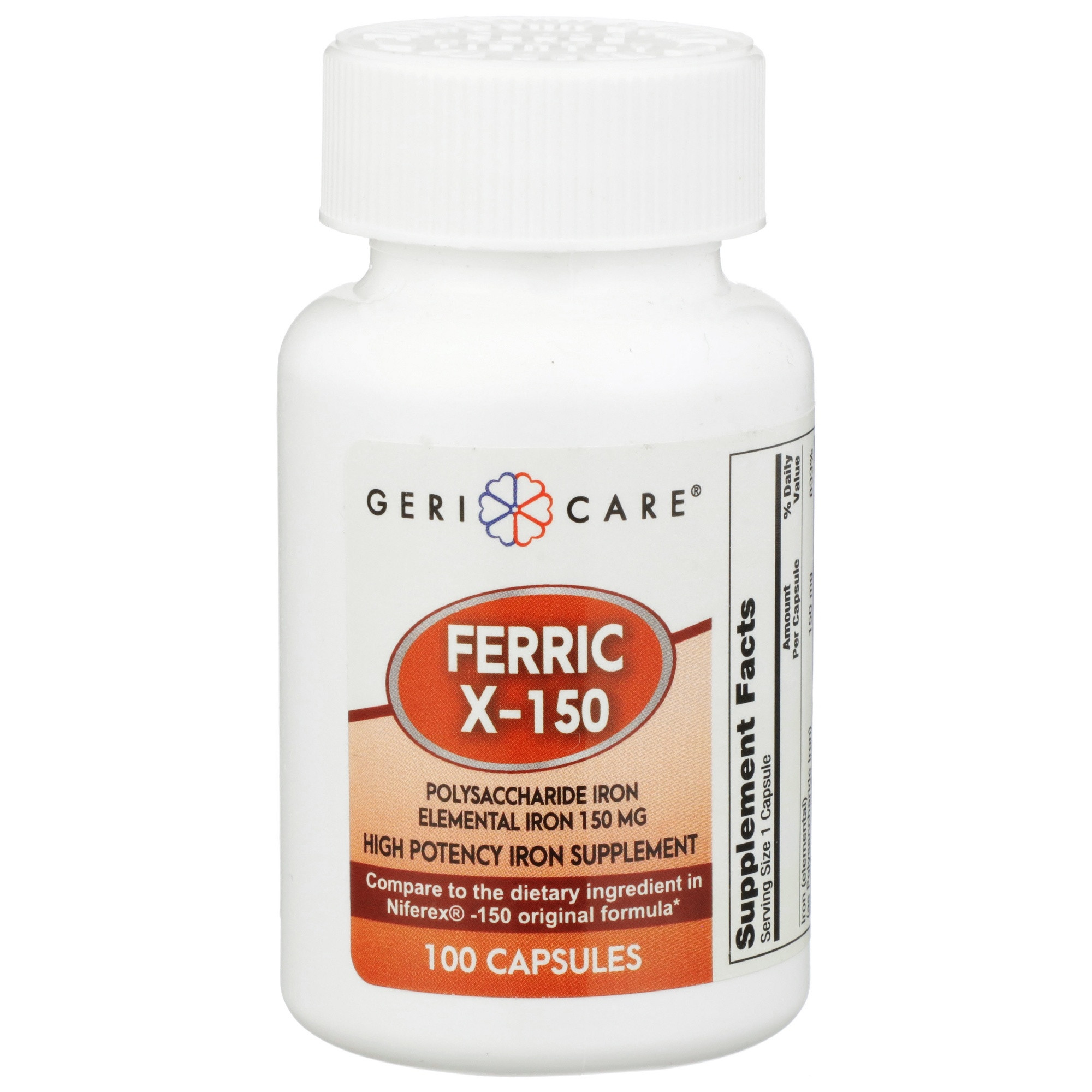 Geri-Care Ferric X-150 High Potency Iron Supplement
