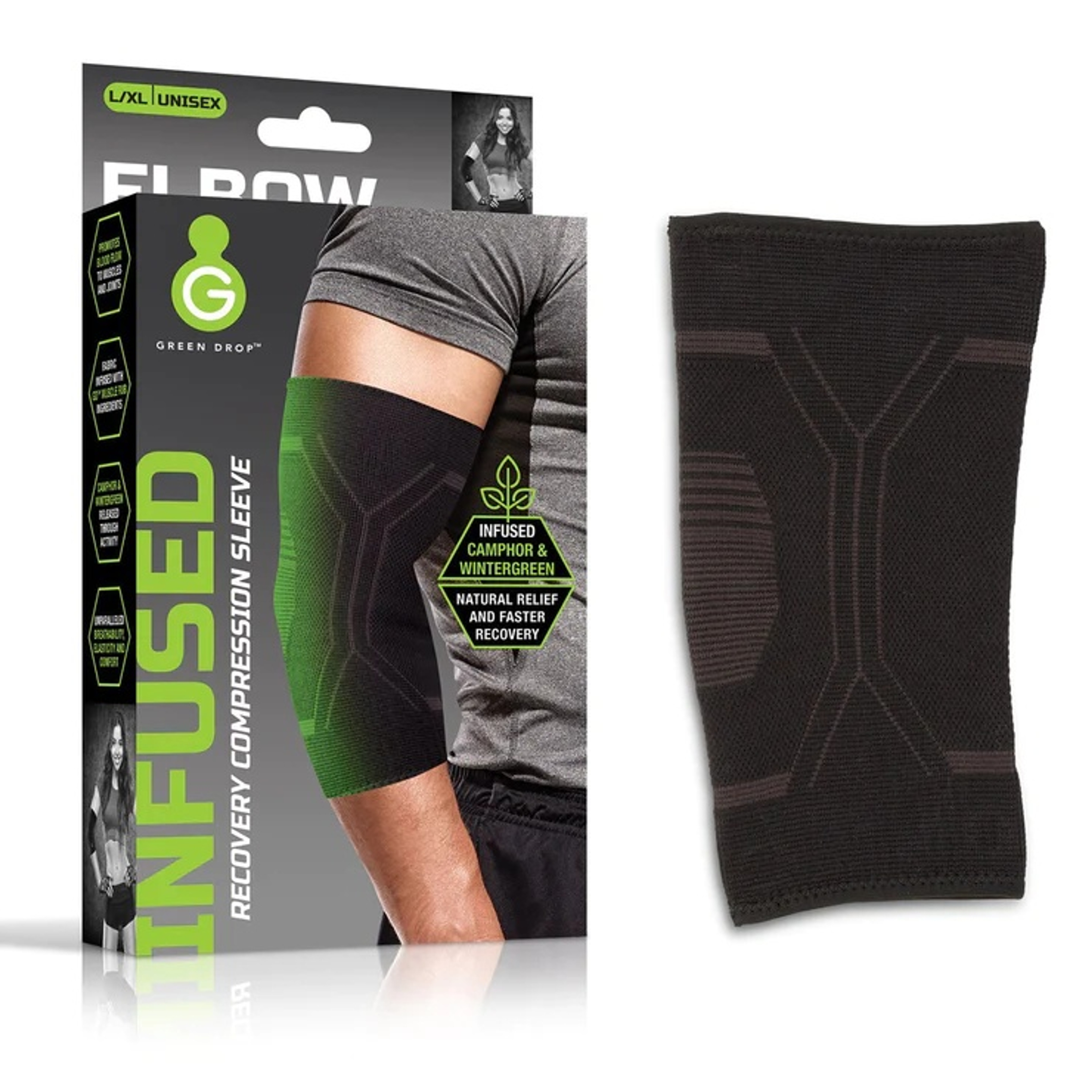 Green Drop Professional Elbow Compression Sleeve