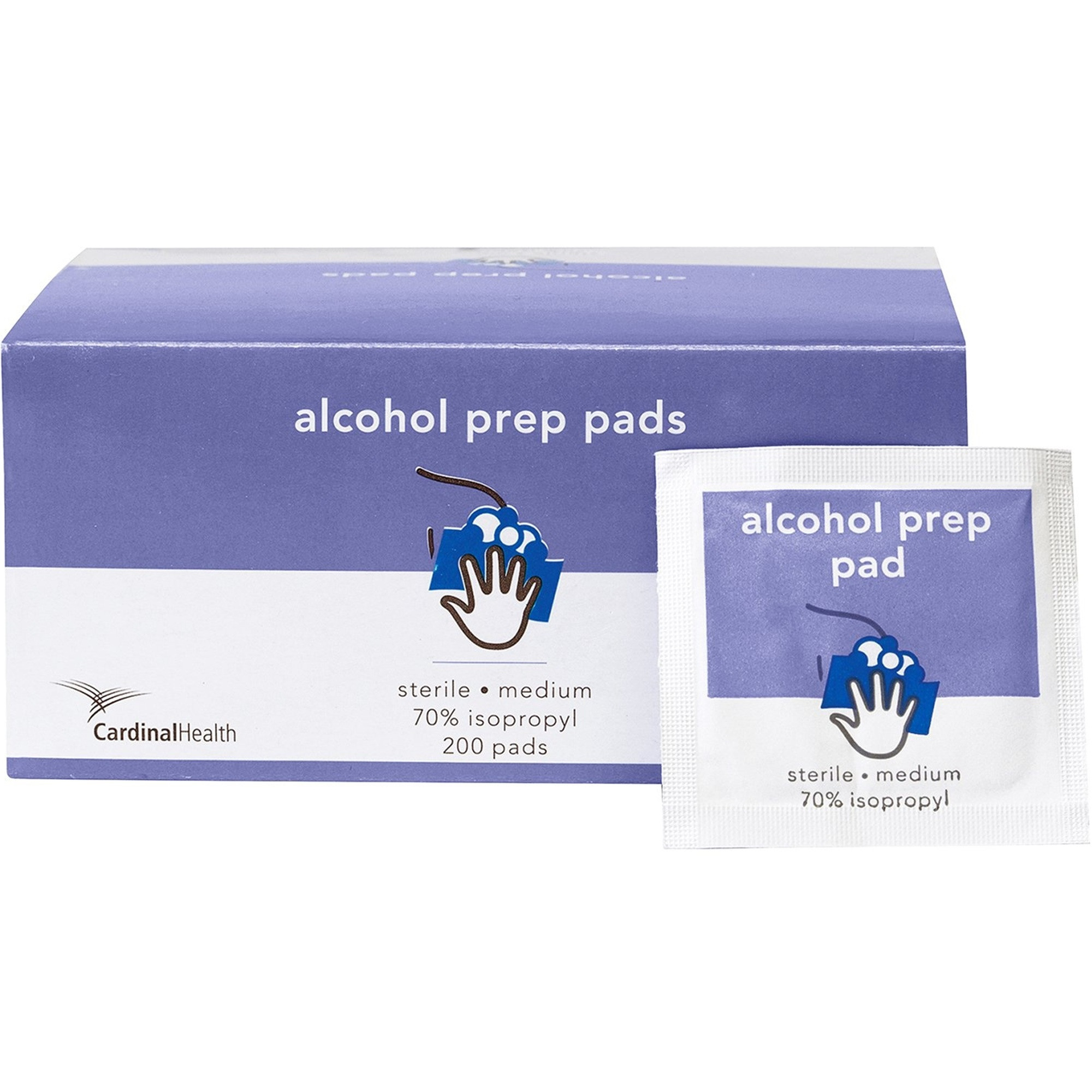 Cardinal Health Alcohol Prep Pad, 2-Ply