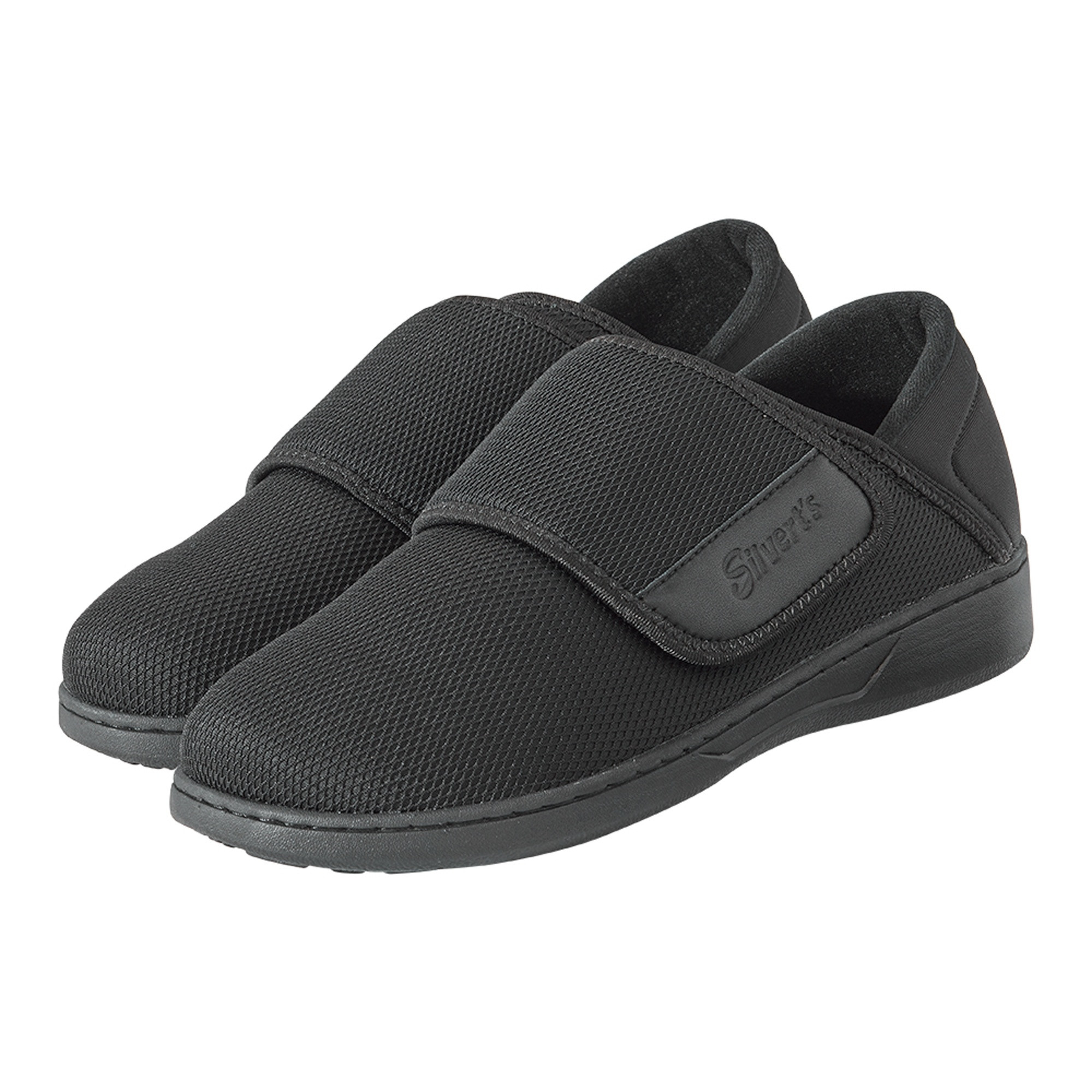 Silverts Extra Wide Men's Comfort Steps Shoes, Black