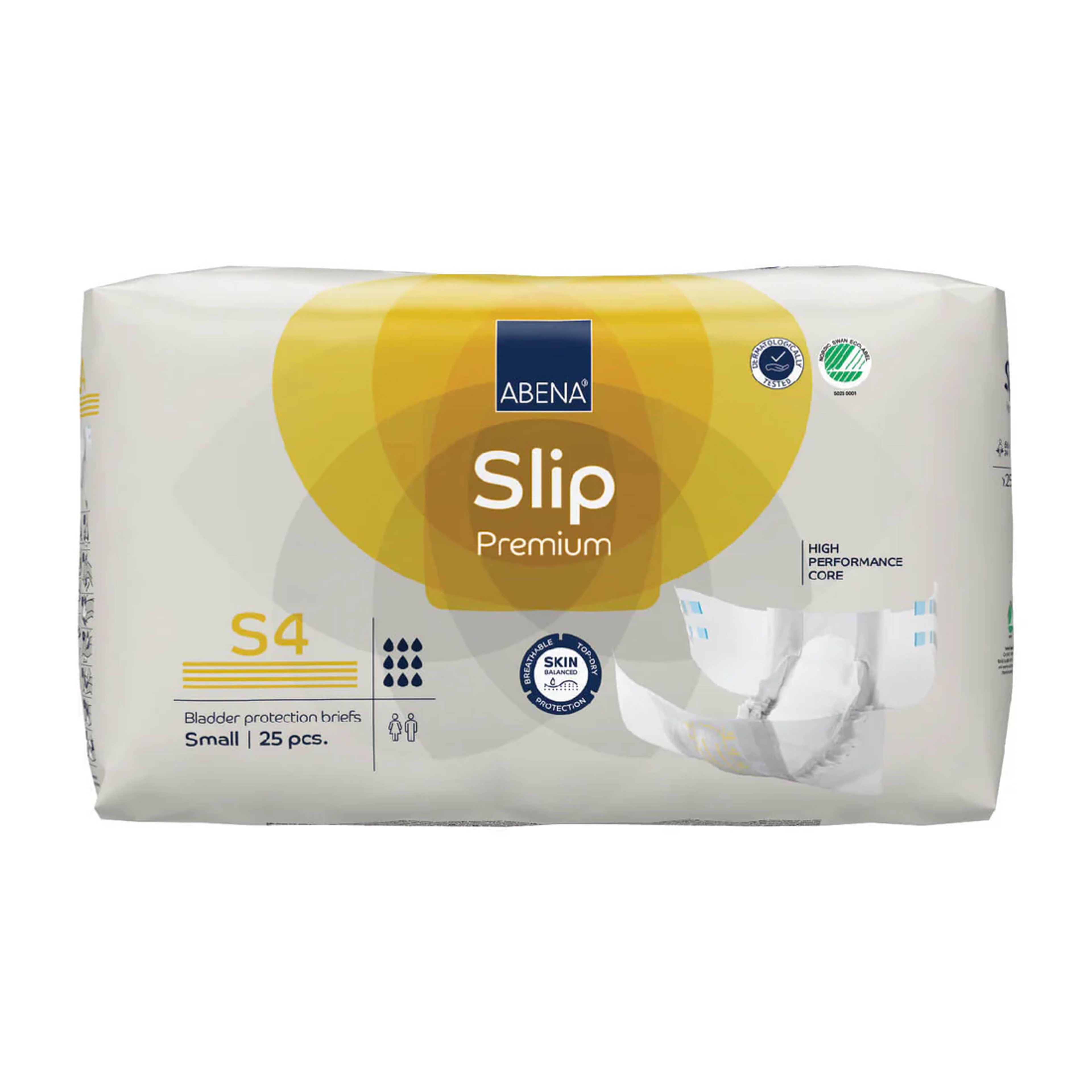Abena Slip Premium Diapers with Tabs, Level 4s