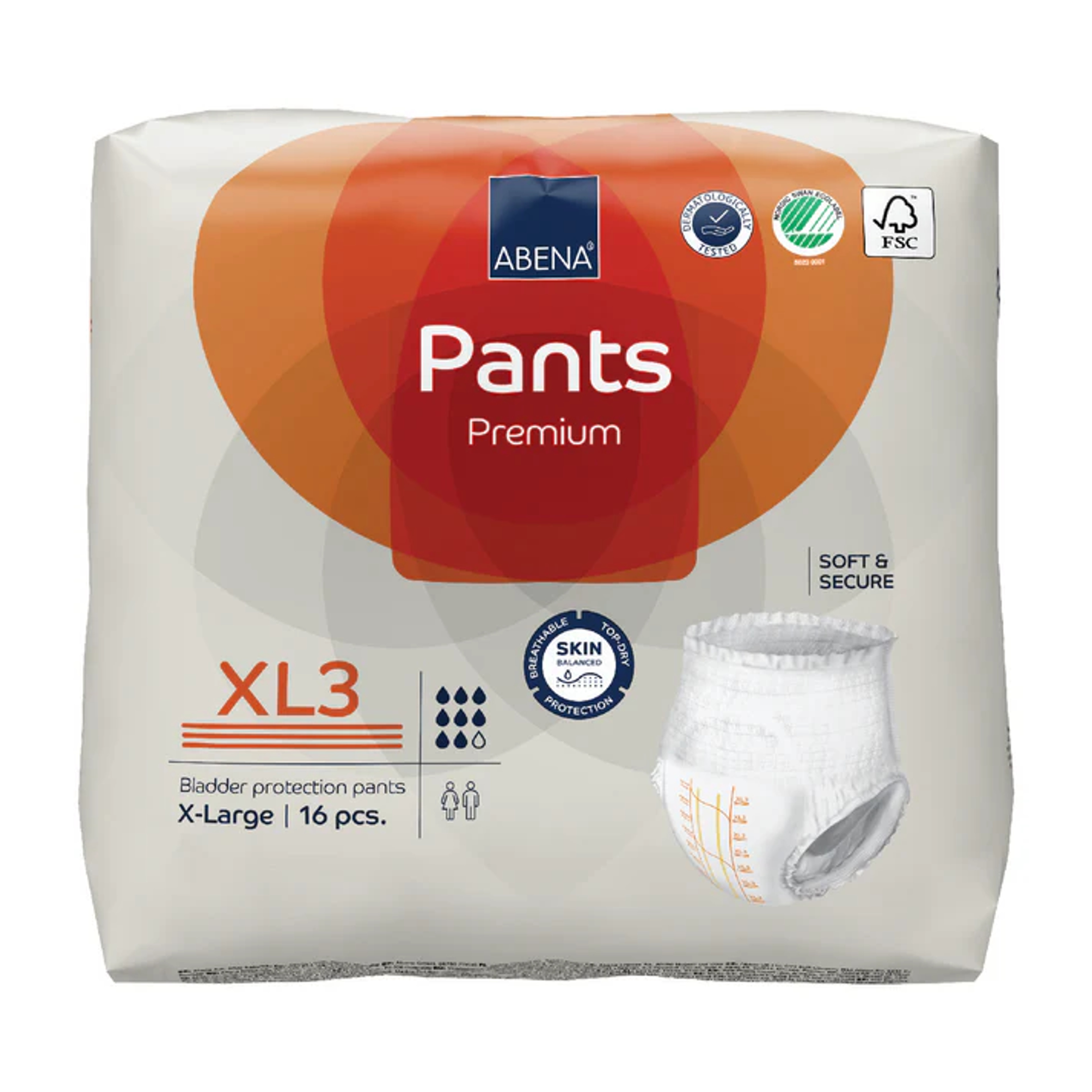 Abena Pants Pull-Up Underwear, Level 3s