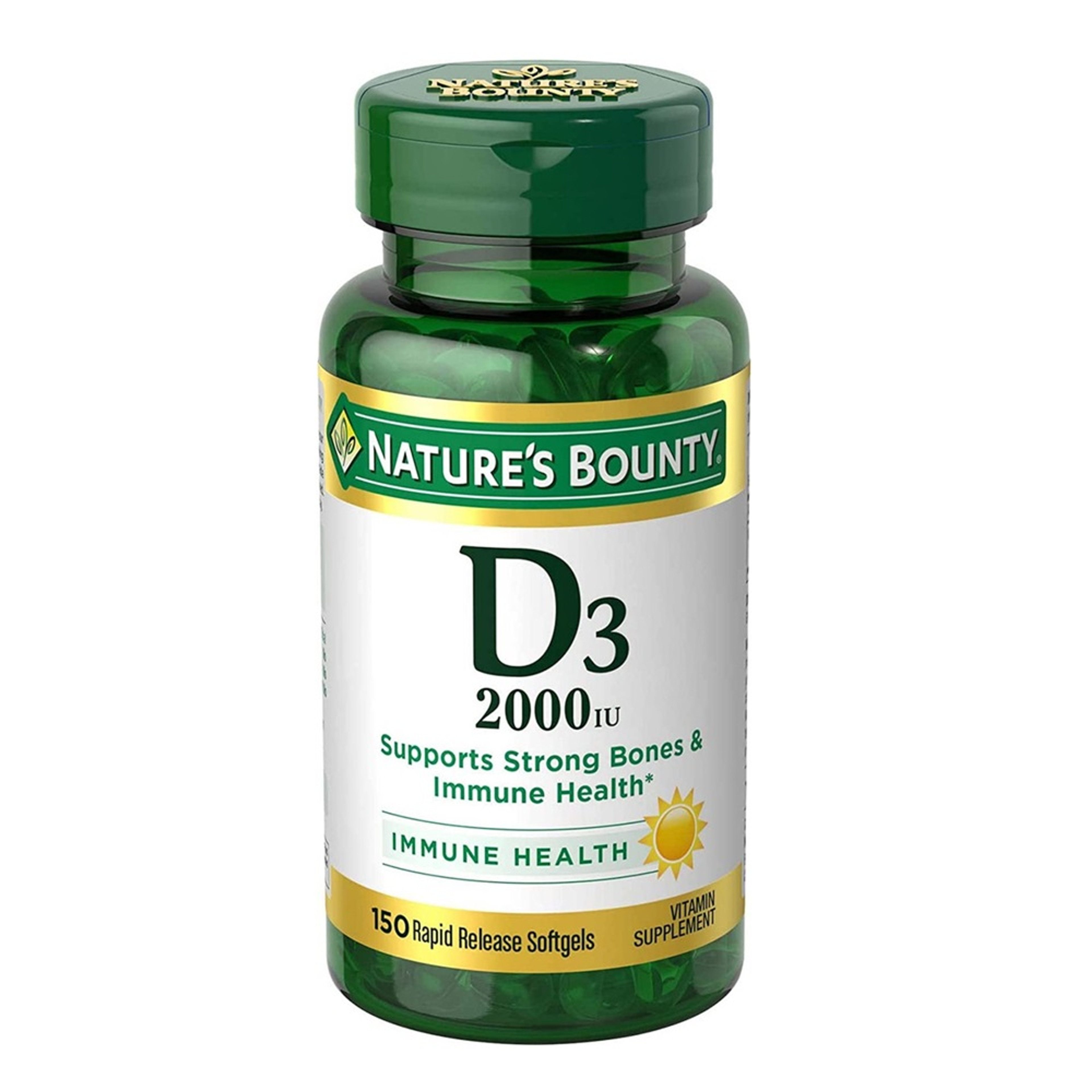 Nature's Bounty D3, 2000 IU, 150 Softgels