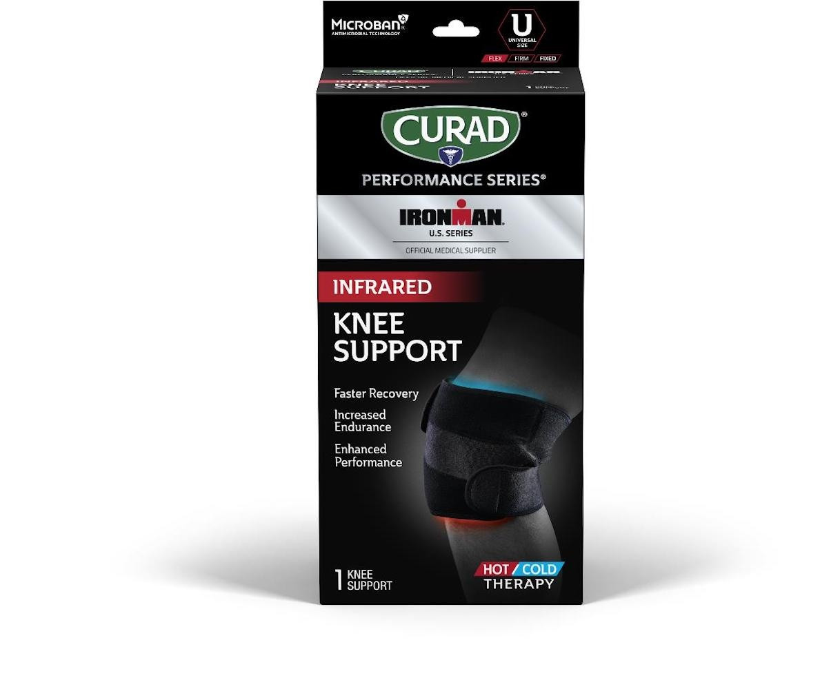 Curad Performance Series Ironman Infrared Knee Support Hot/Cold Therapy
