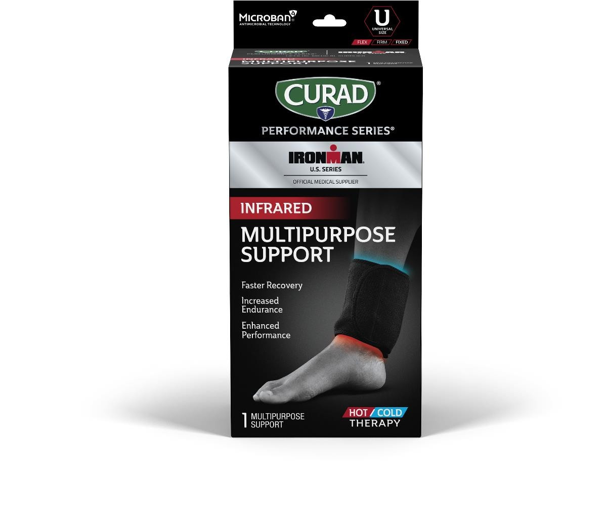 Curad Performance Series Ironman Infrared Multipurpose Support Hot/Cold Therapy